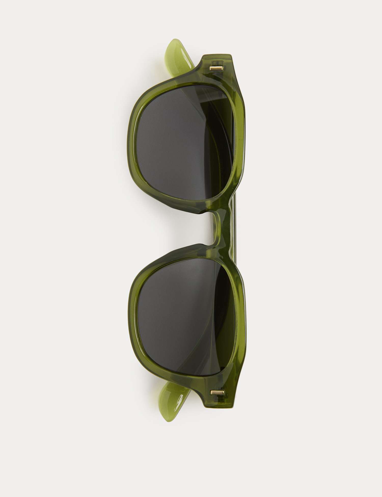M&S Chunky Polarised Sunglasses Green