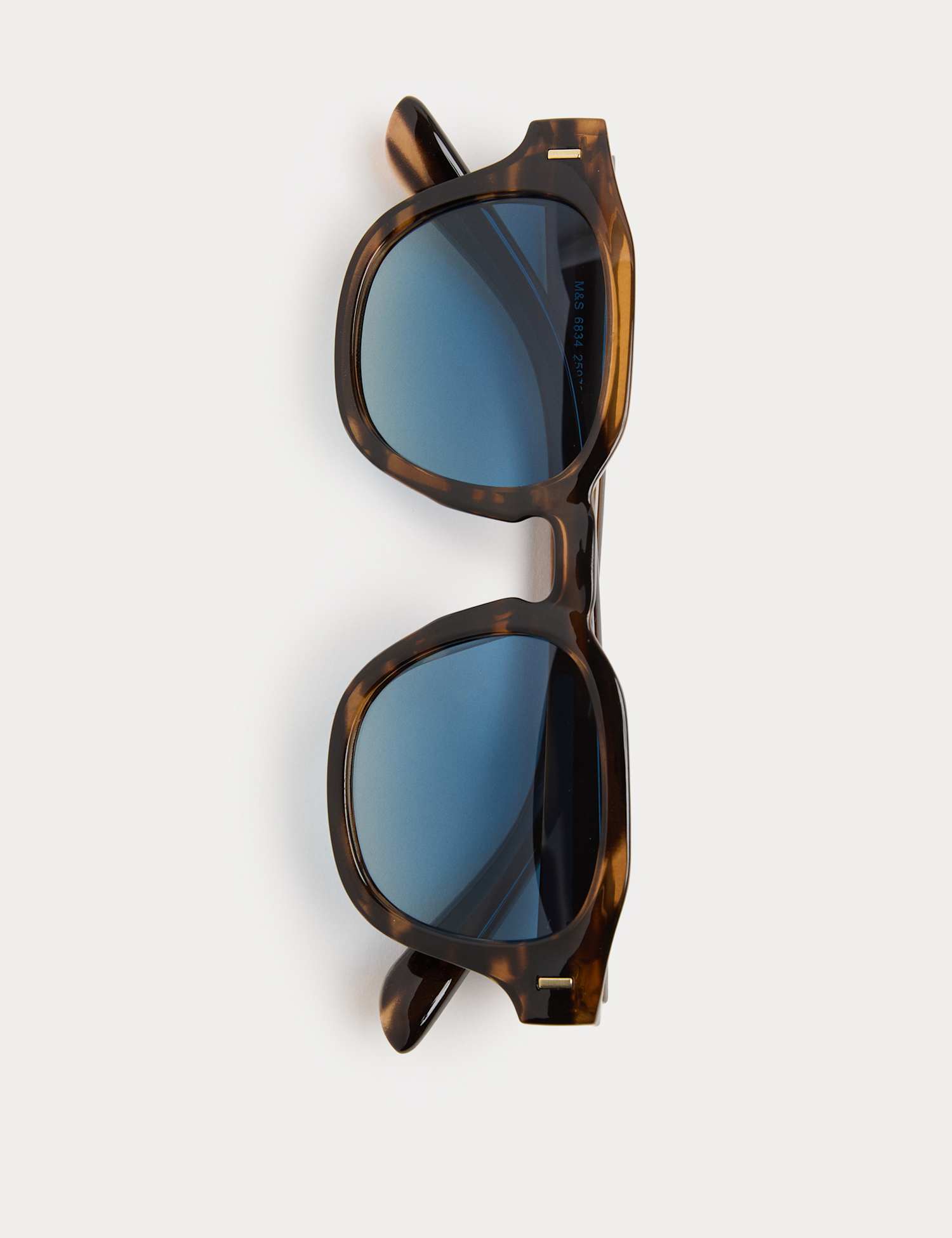 M&S Chunky Polarised Sunglasses Light Brown