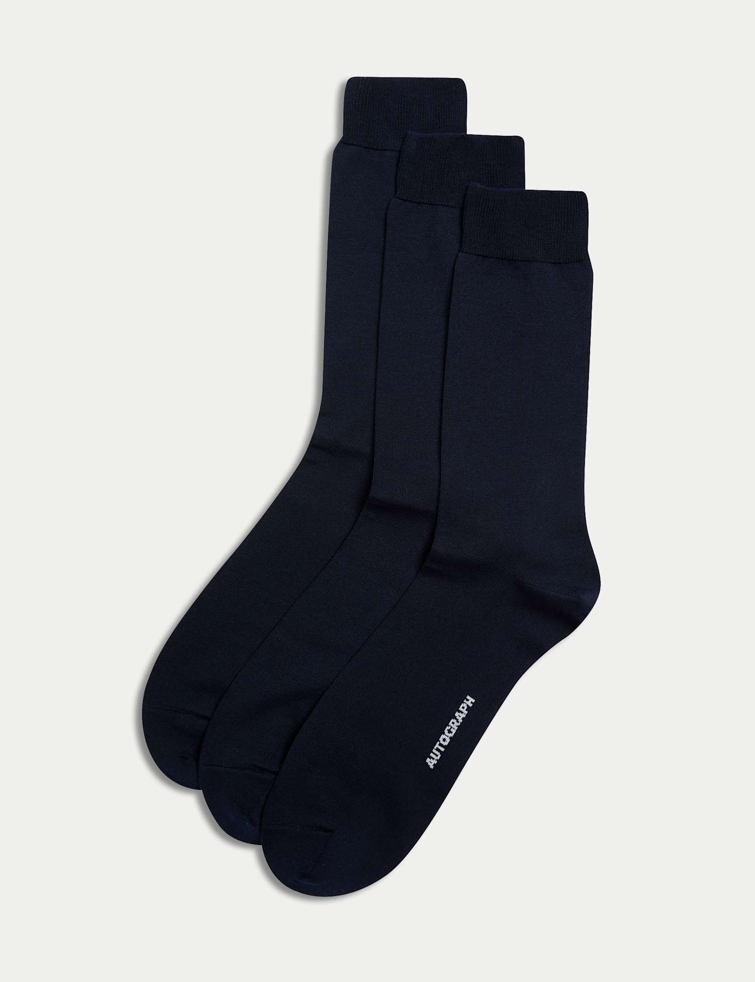 Autograph 3 Pack Egyptian Cotton Rich Socks Dark Navy