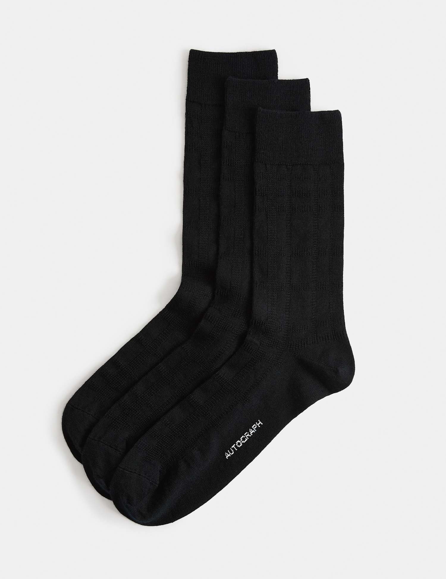 Autograph 3pk Autograph Merino Wool Socks Black