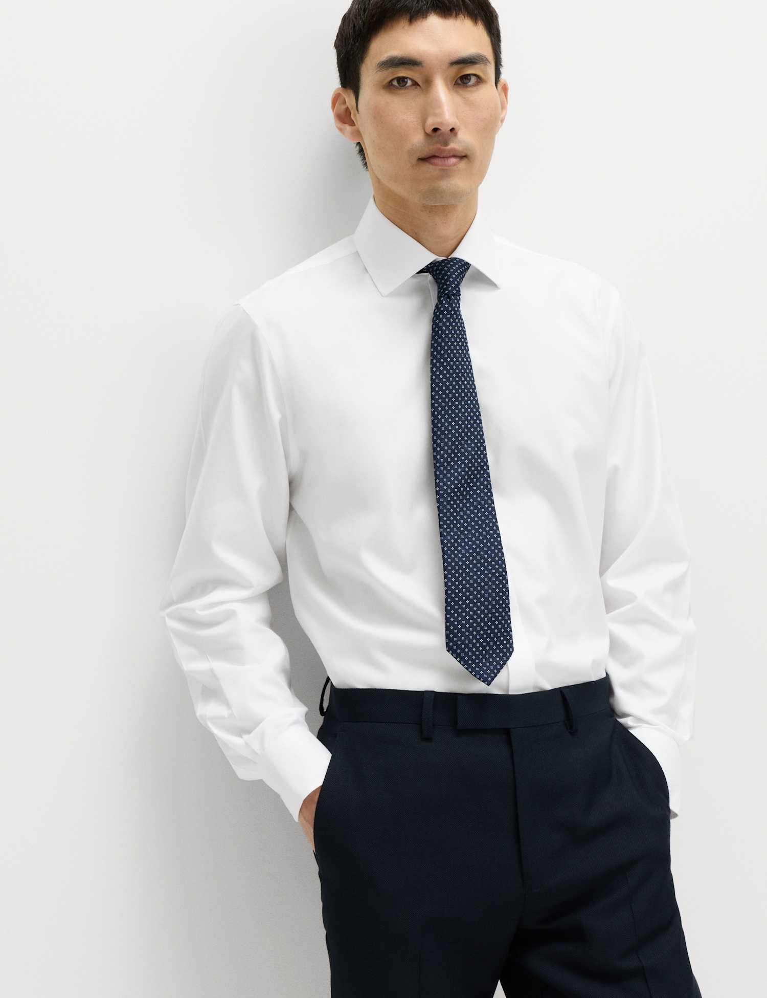 M&S Regular Fit Ultimate Non Iron Cotton Shirt White