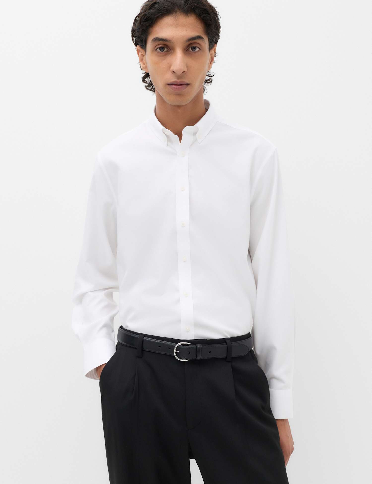 M&S Regular Fit Ultimate Non Iron Pure Cotton Shirt White