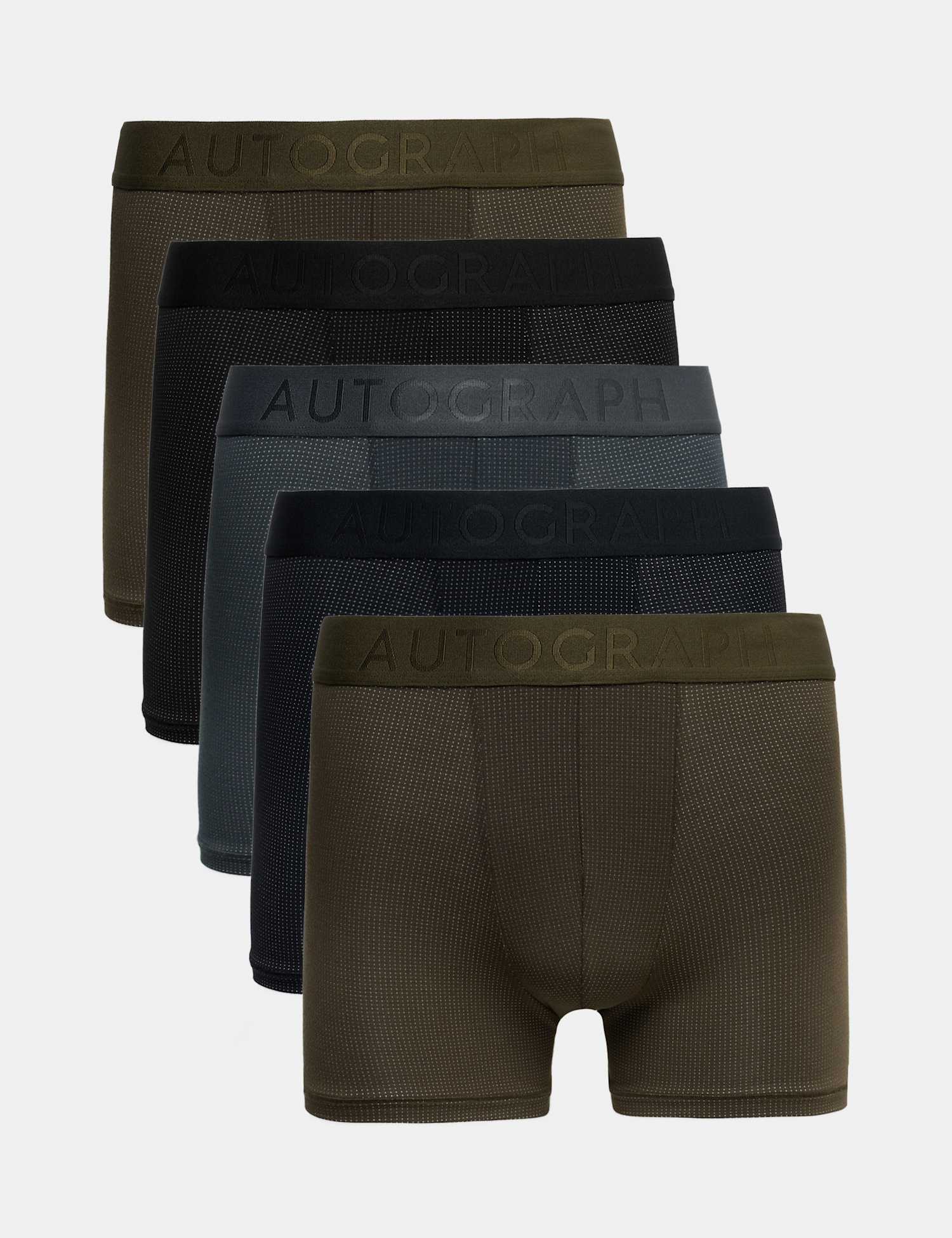 Autograph 5 Pack Modal Stretch 360 Flex Trunks Black Mix