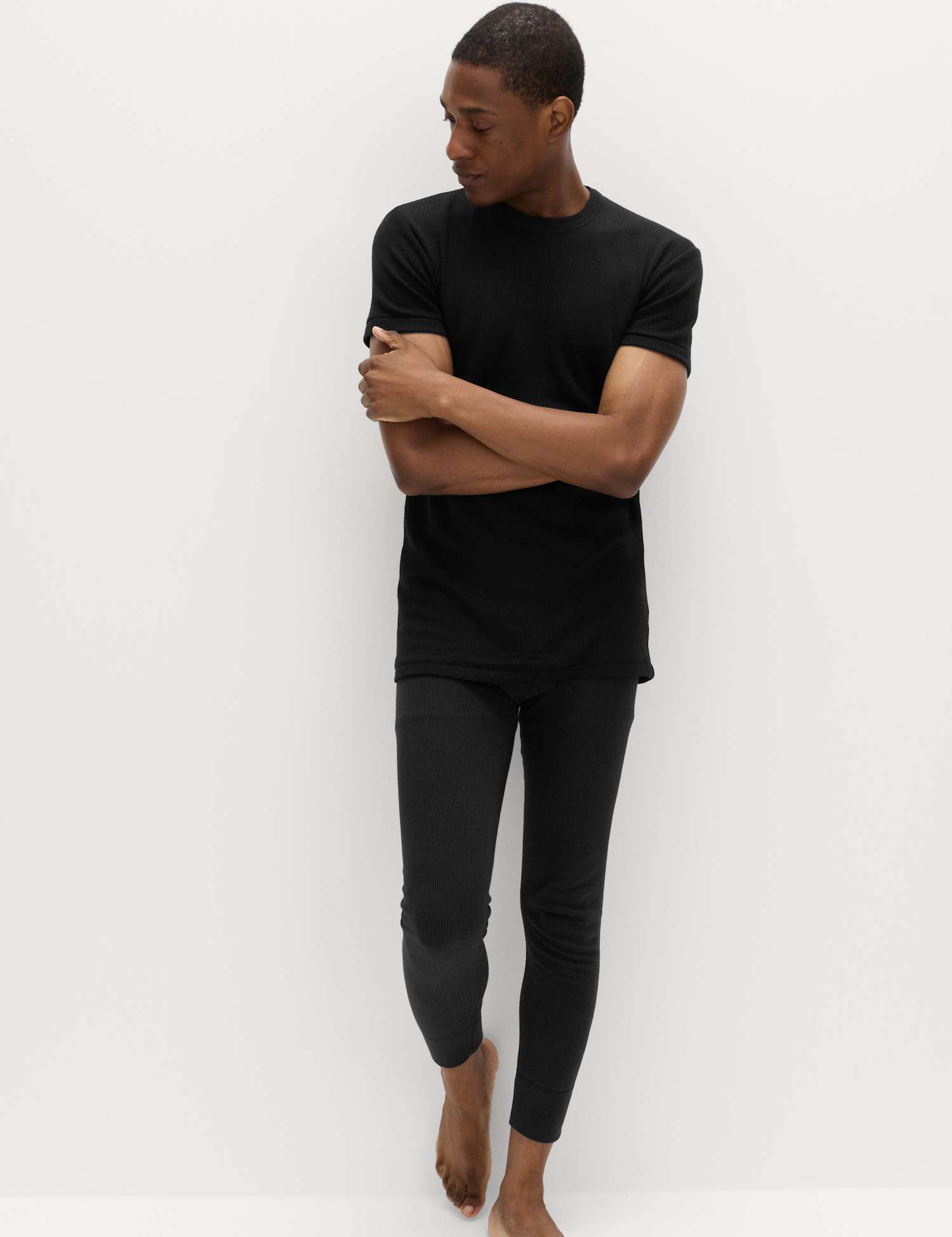 M&S Heatgen� Medium Thermal Long Johns Black