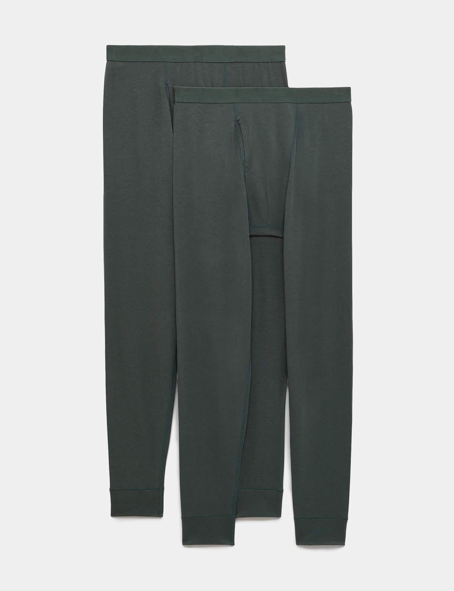 M&S 2 Pack Heatgen� Light Thermal Long Johns Cedar