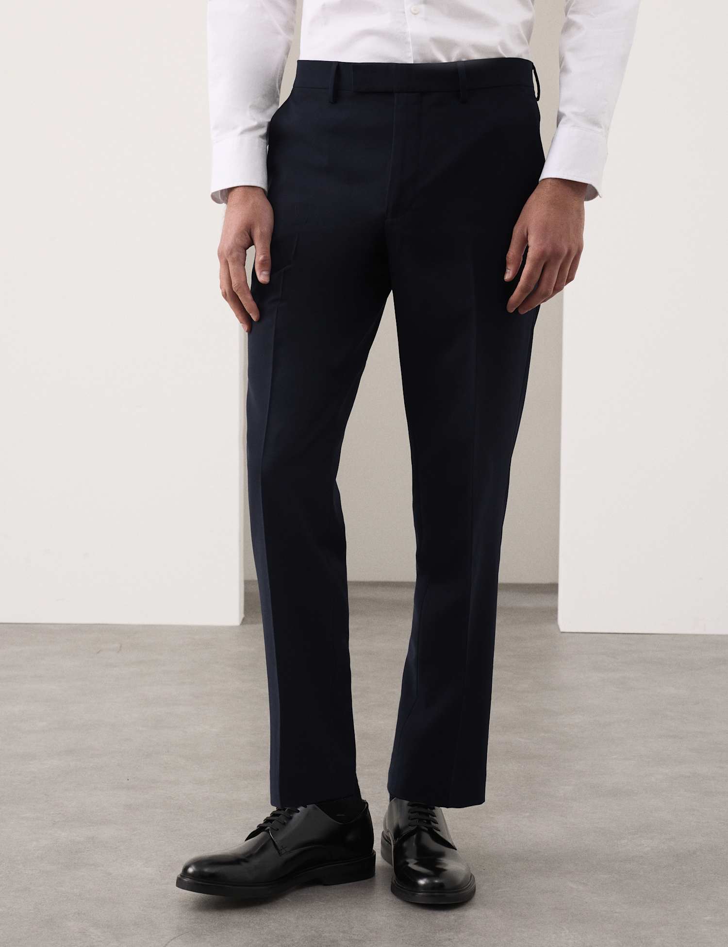 Autograph Tailored Fit Performance Trousers Navy
