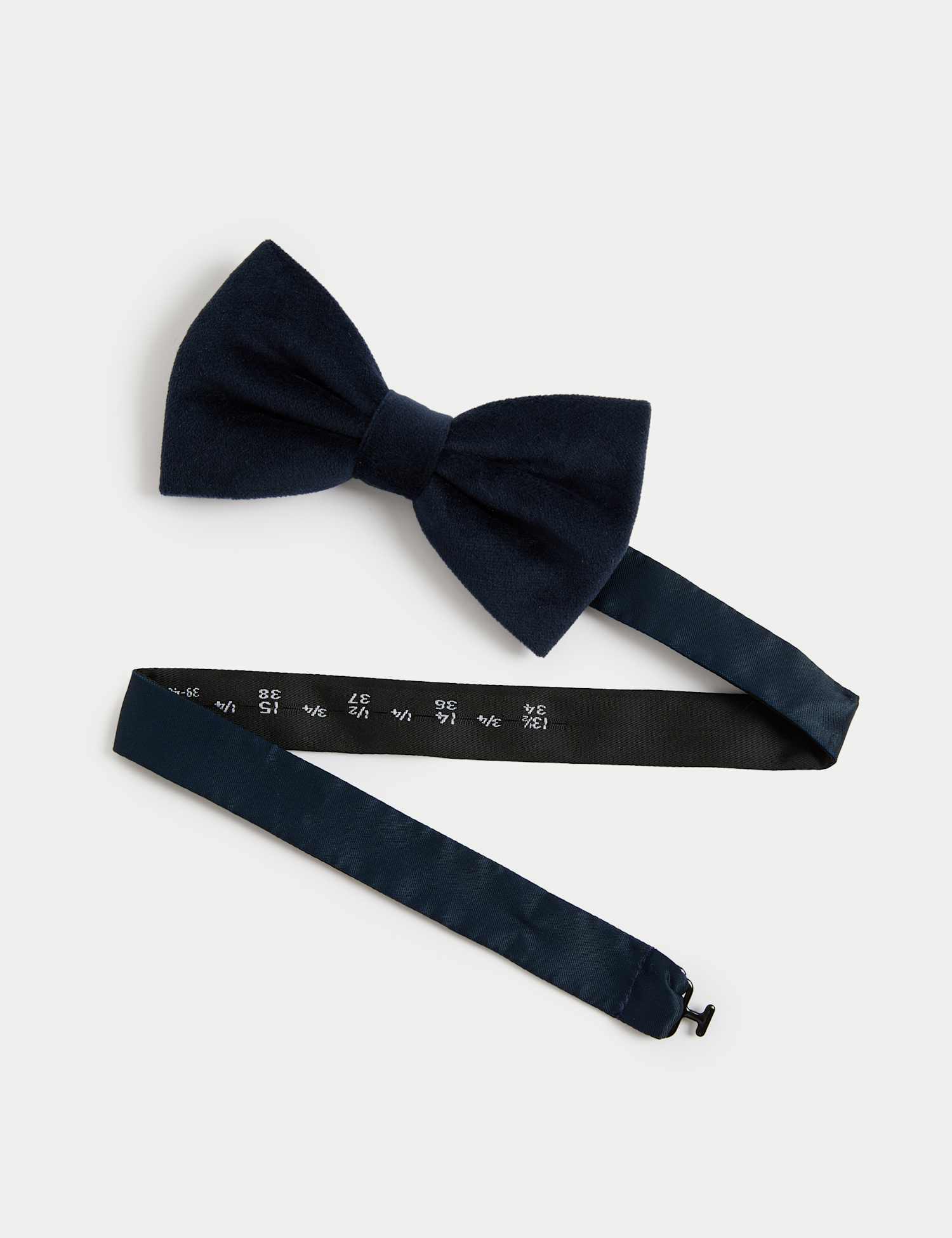 M&S Velvet Bow Tie Navy