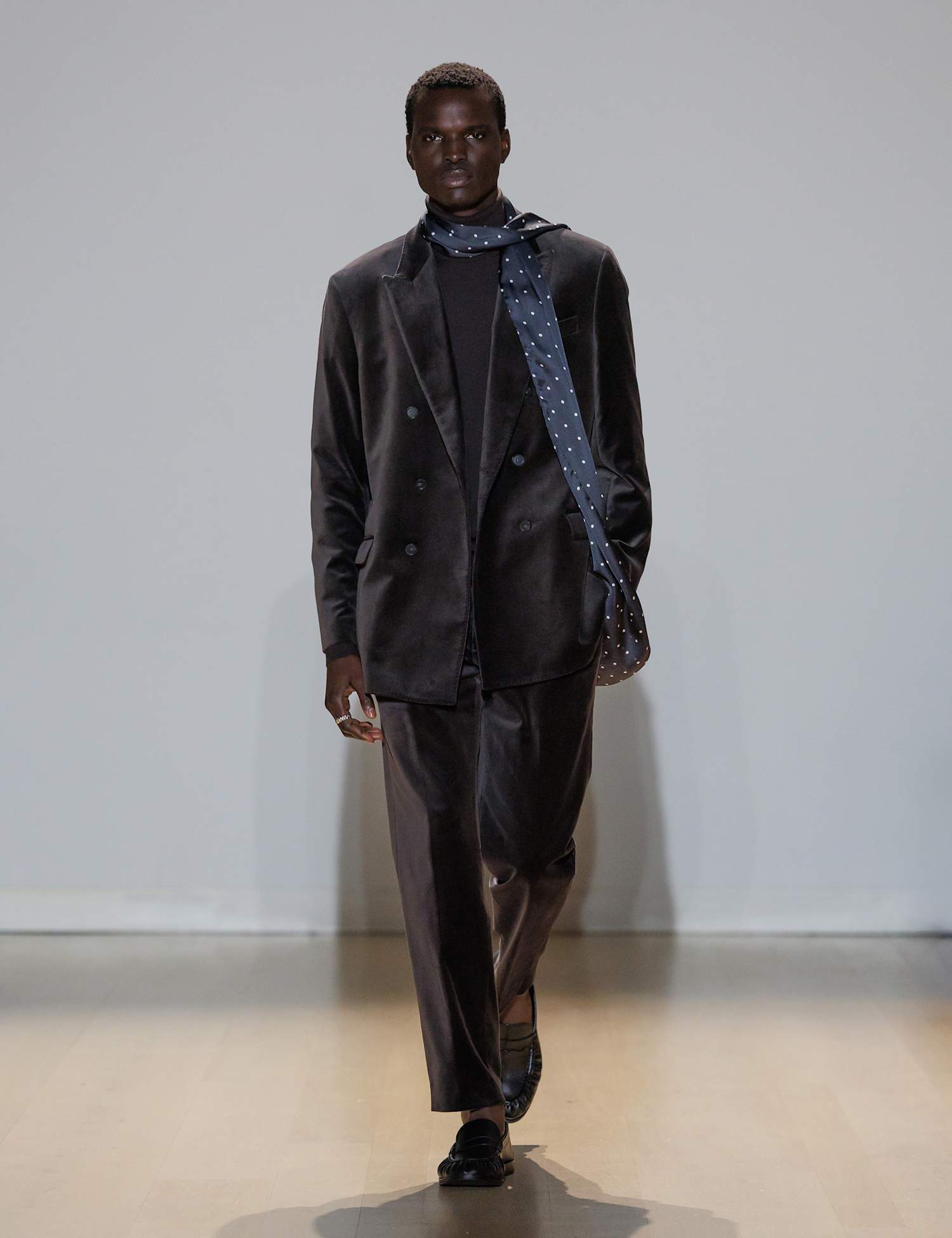 Autograph Cotton Rich Velvet Stretch Suit Jacket Bitter Chocolate