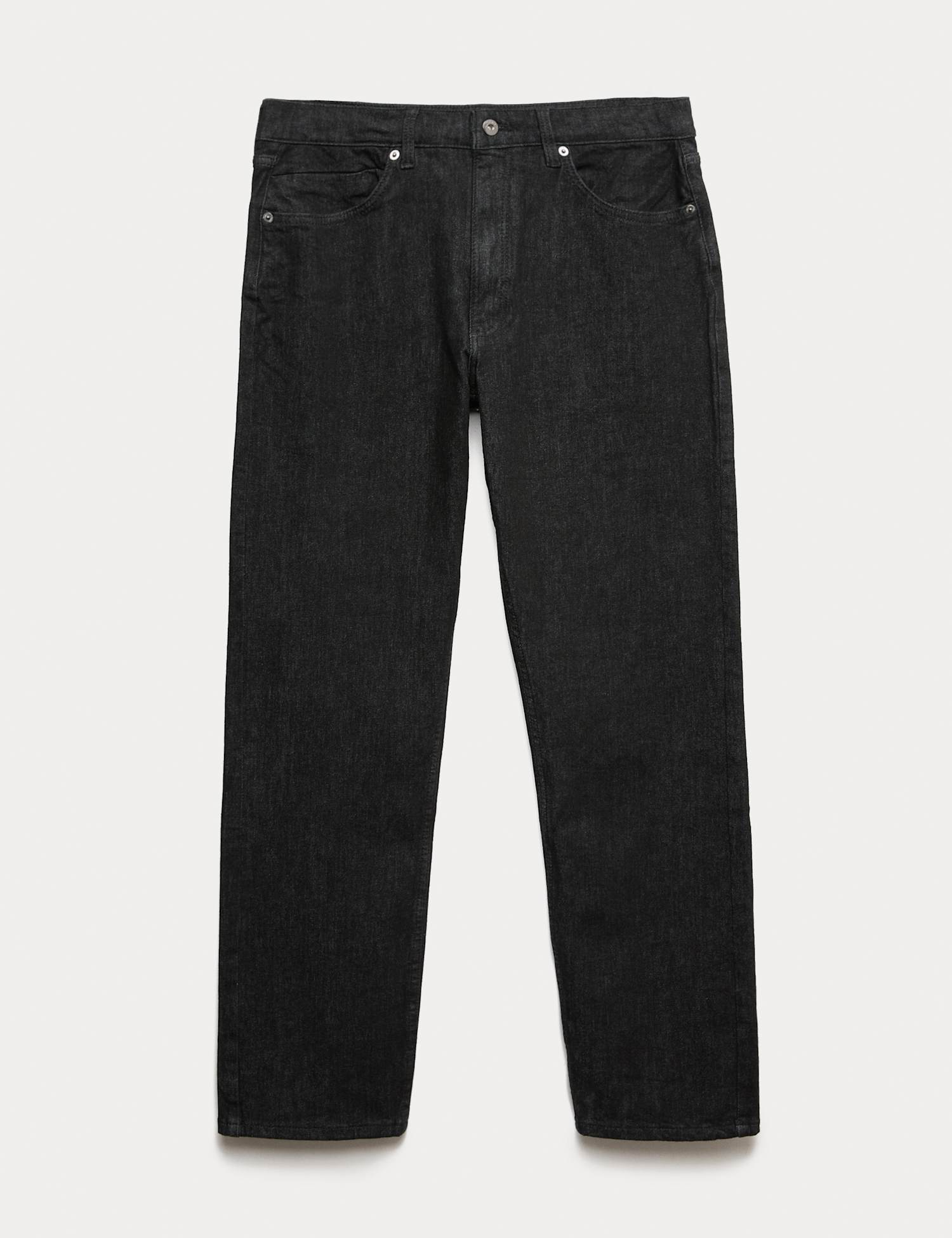 Autograph Straight Fit 360 Flex Stretch Jeans Black Denim