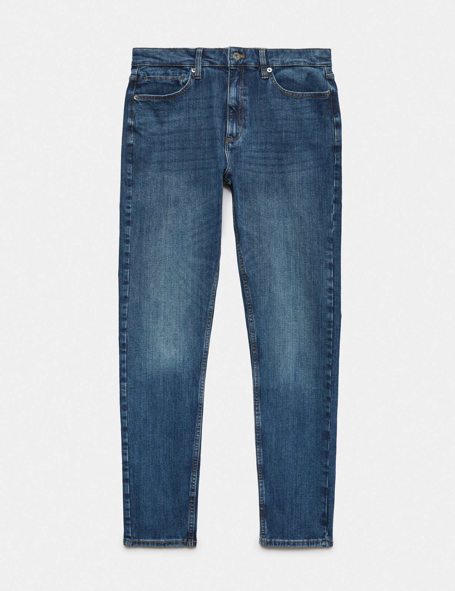 Autograph Skinny Fit 360 Flex Stretch Jeans Mid Blue