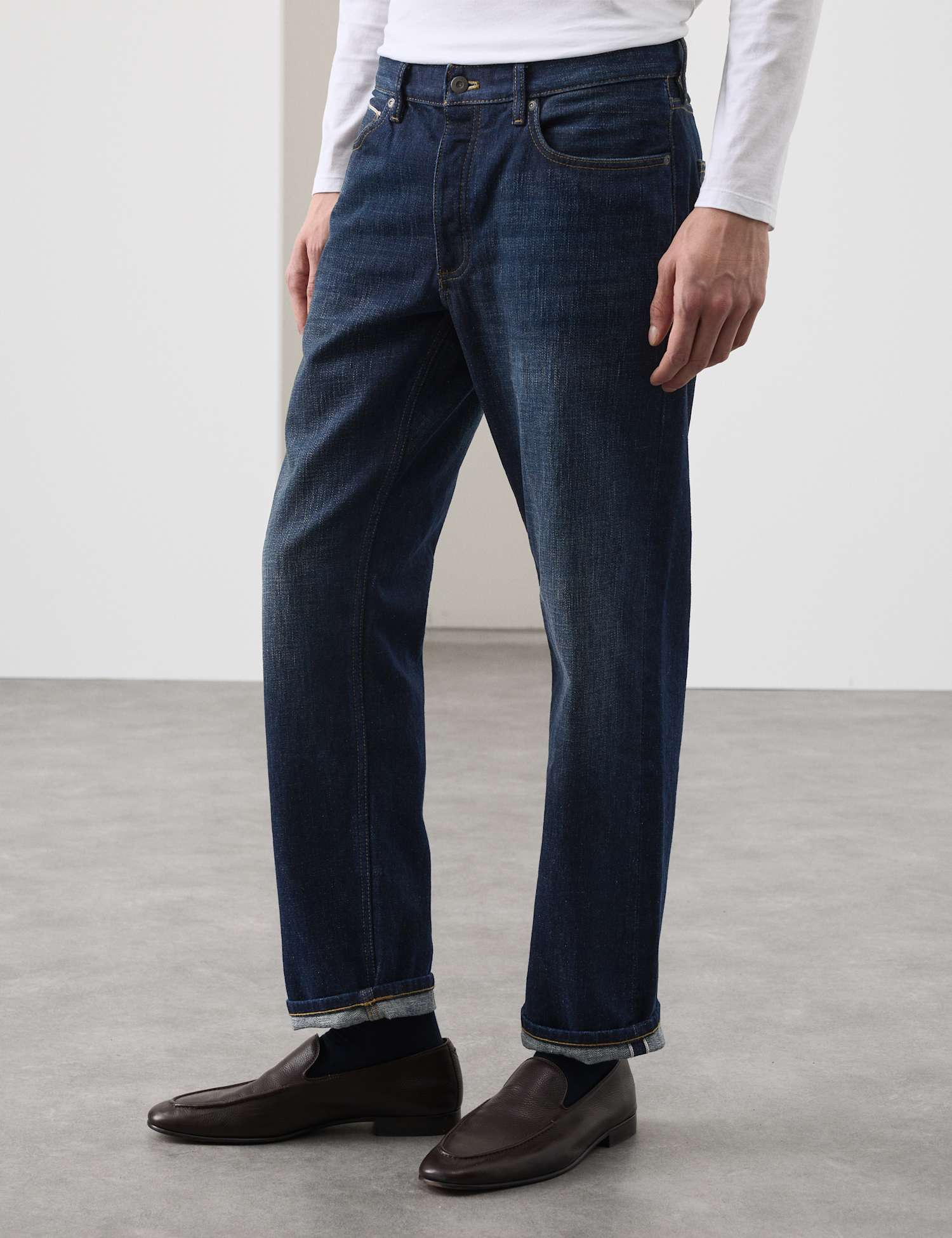 Autograph Straight Fit Heavyweight Selvedge Jeans Indigo