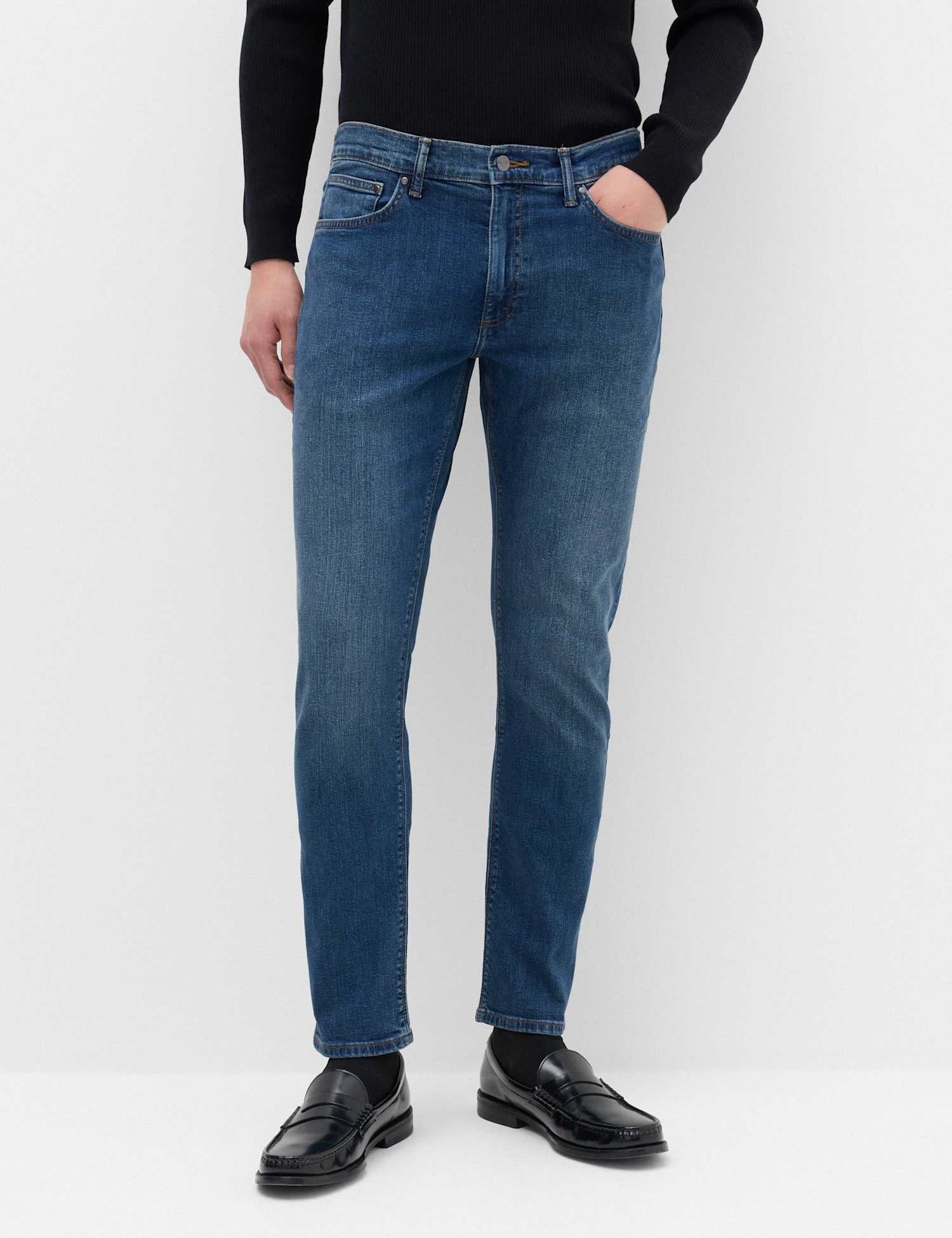 M&S Slim Fit Stretch Jeans Blue Denim