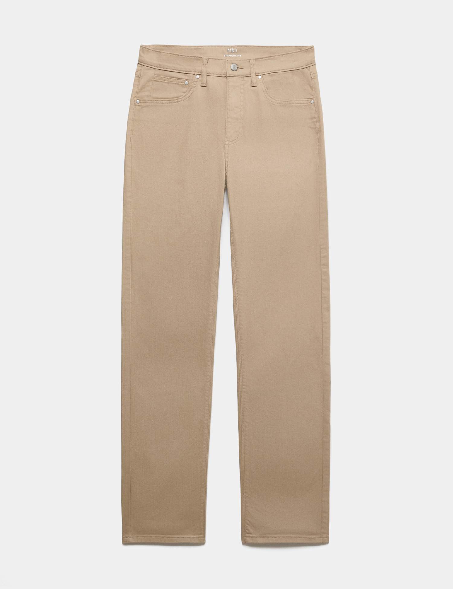 M&S Straight Fit Stretch Jeans Hessian