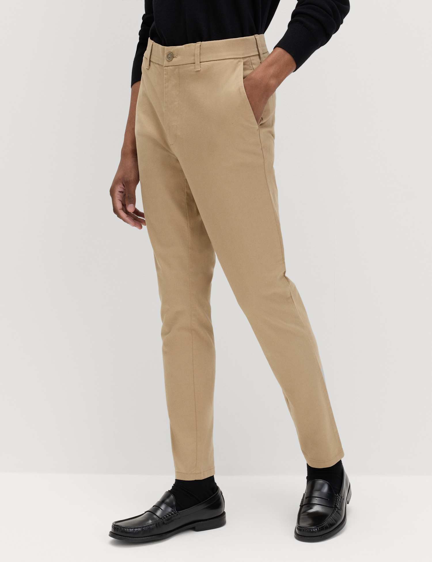 M&S Skinny Fit Stretch Chinos Fawn