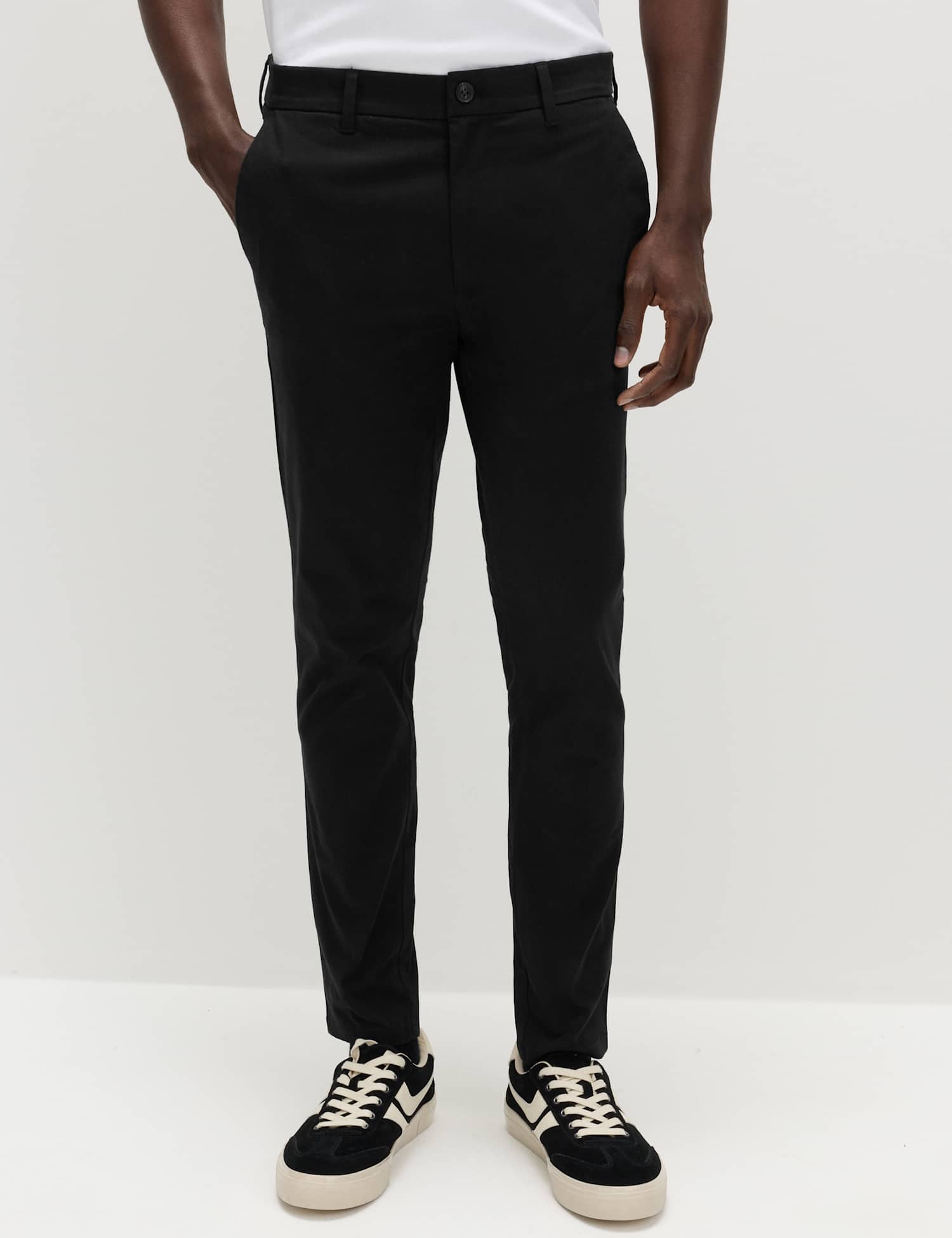 M&S Skinny Fit Stretch Chinos Black