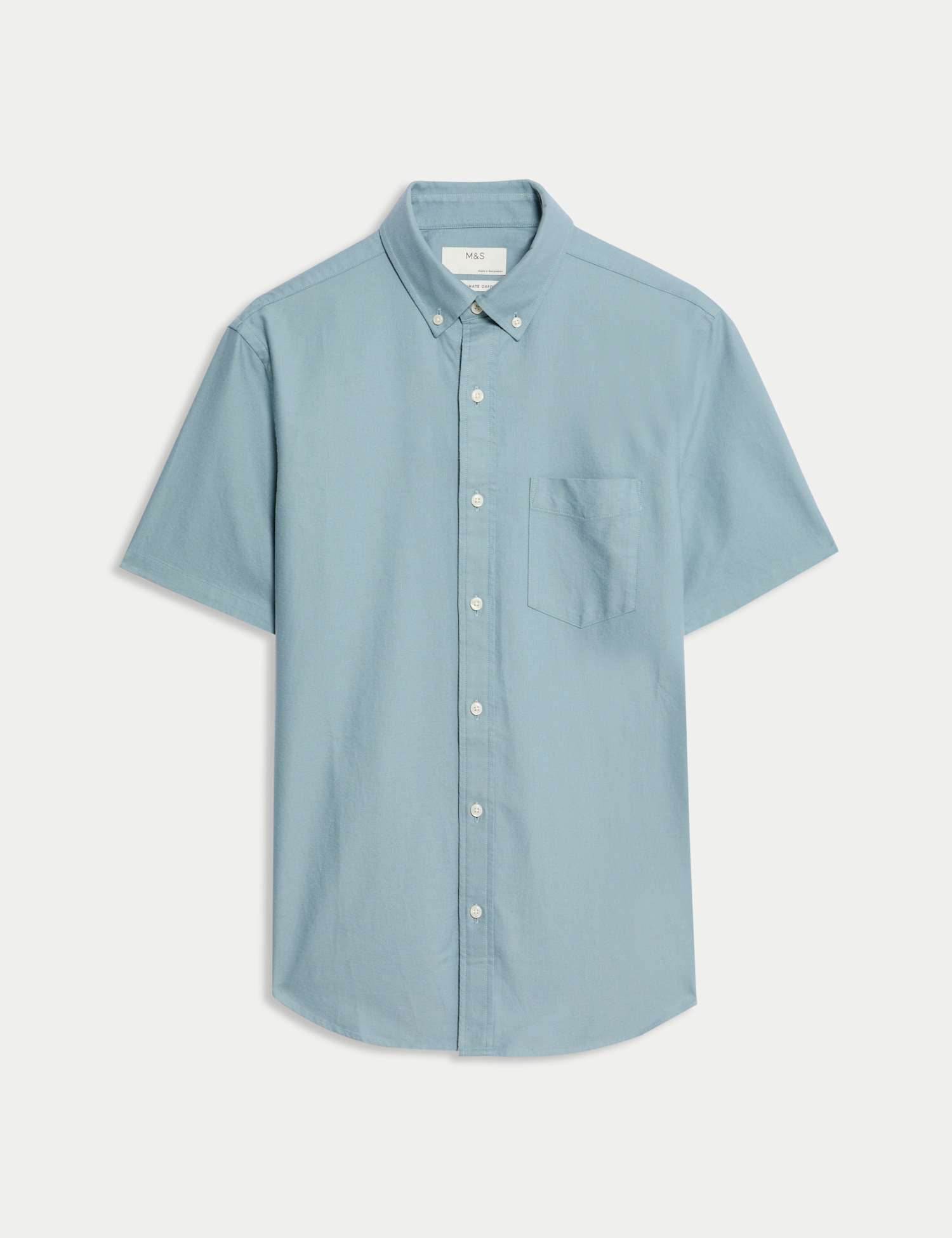 M&S Ultimate Pure Cotton Oxford Shirt Dark Slate