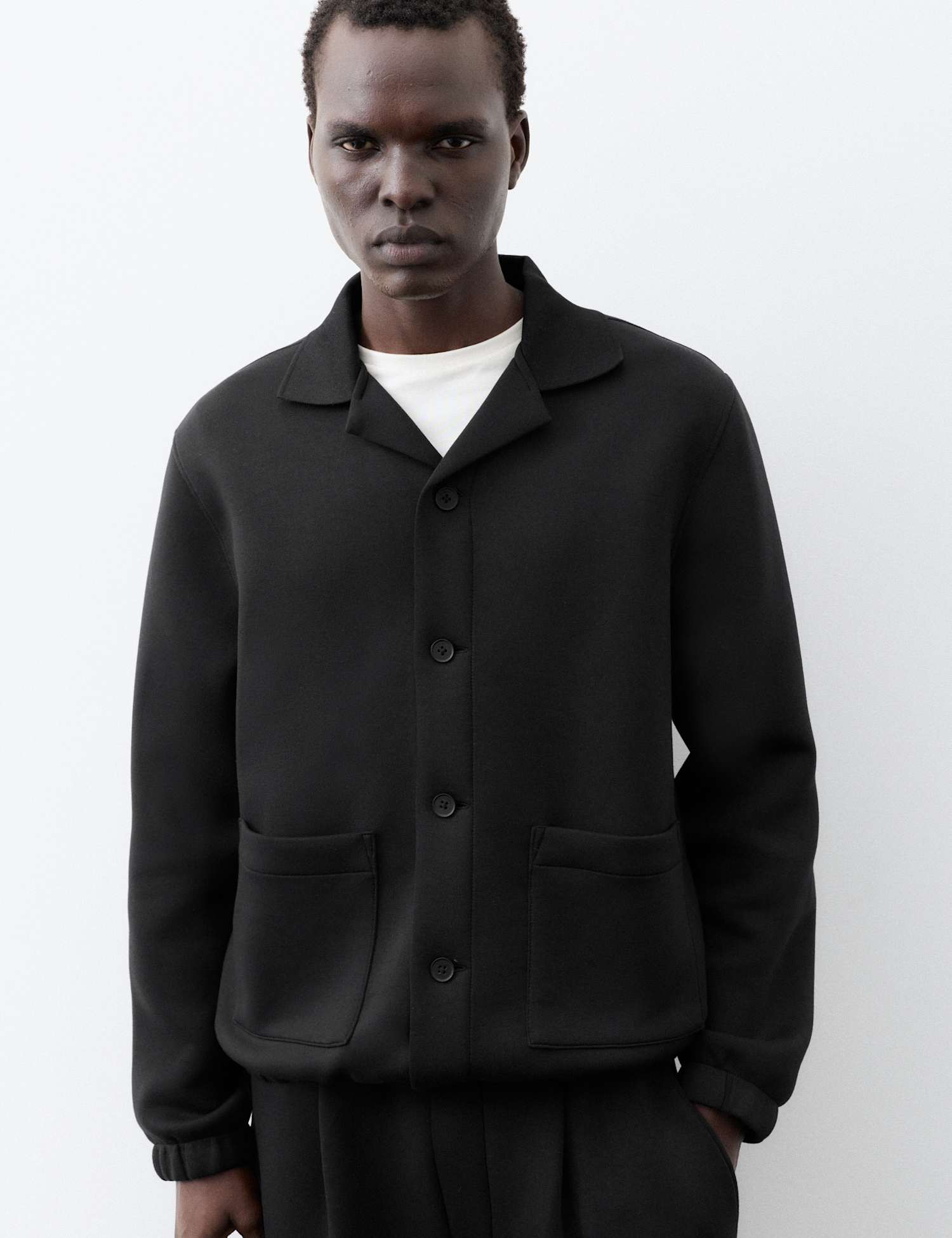 Autograph Scuba Hybrid Overshirt Black