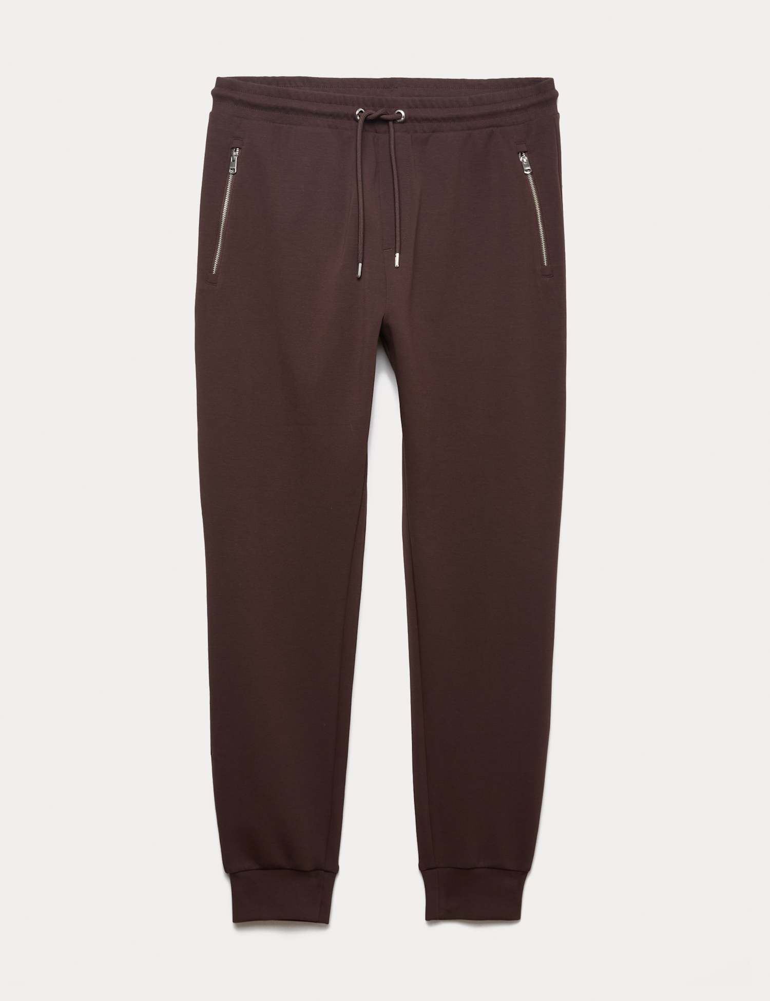 Autograph Regular Fit Cotton Rich Performance Cuffed Joggers Chocolate