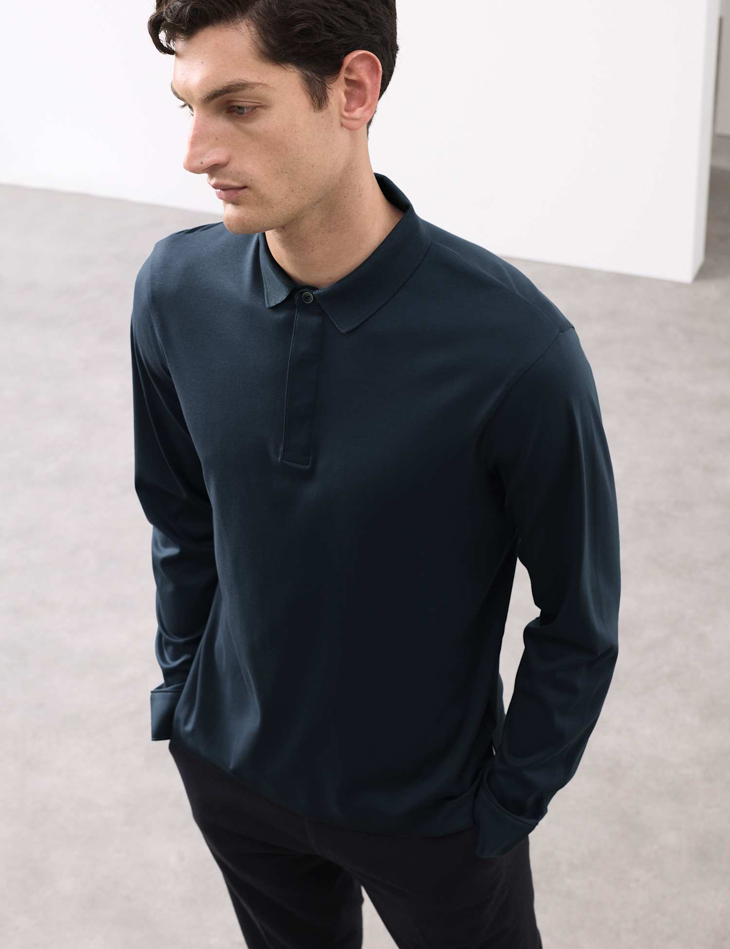 Autograph Pure Supima� Cotton Polo Shirt Dark Navy