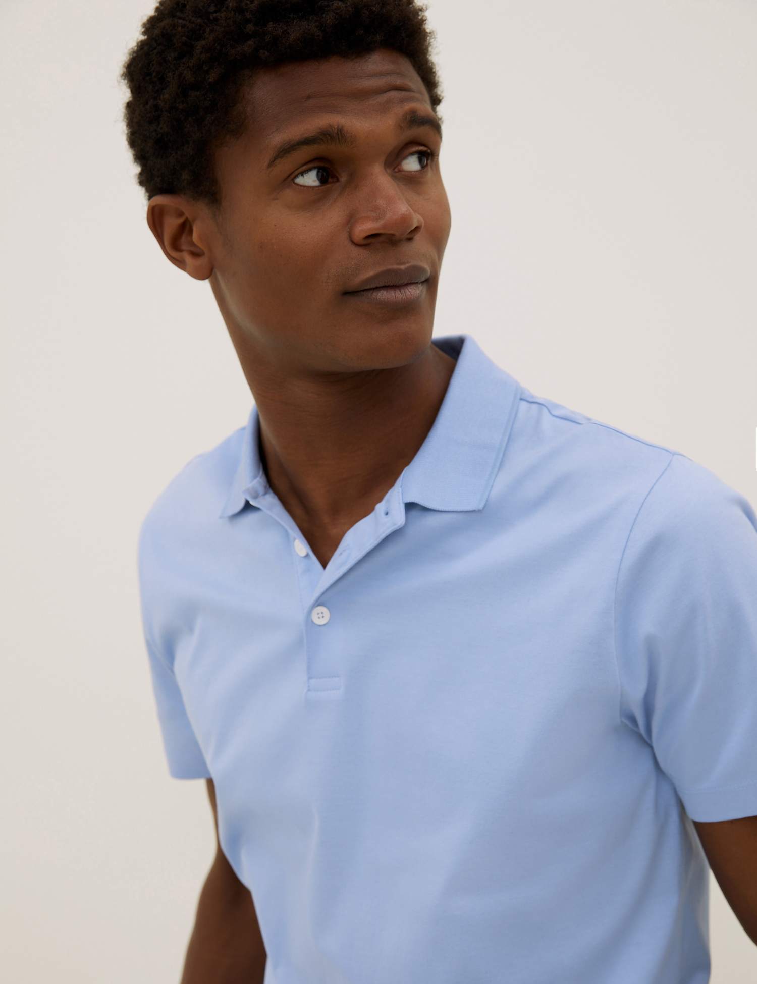 Autograph Pure Cotton Polo Shirt Dark Khaki