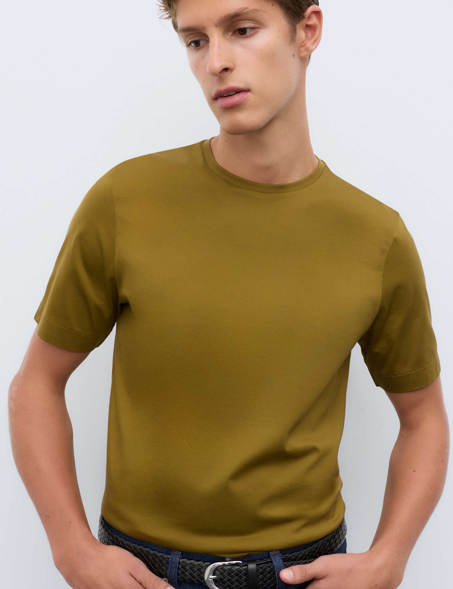 Autograph Pure Supima� Cotton Performance Crew Neck T-shirt Chartreuse