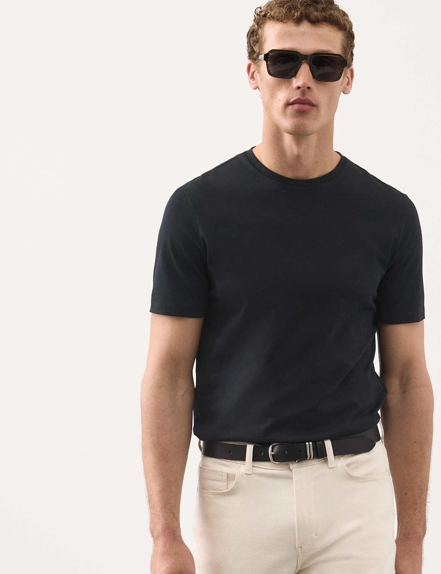 Autograph Pure Supima� Cotton Performance Crew Neck T-shirt Black
