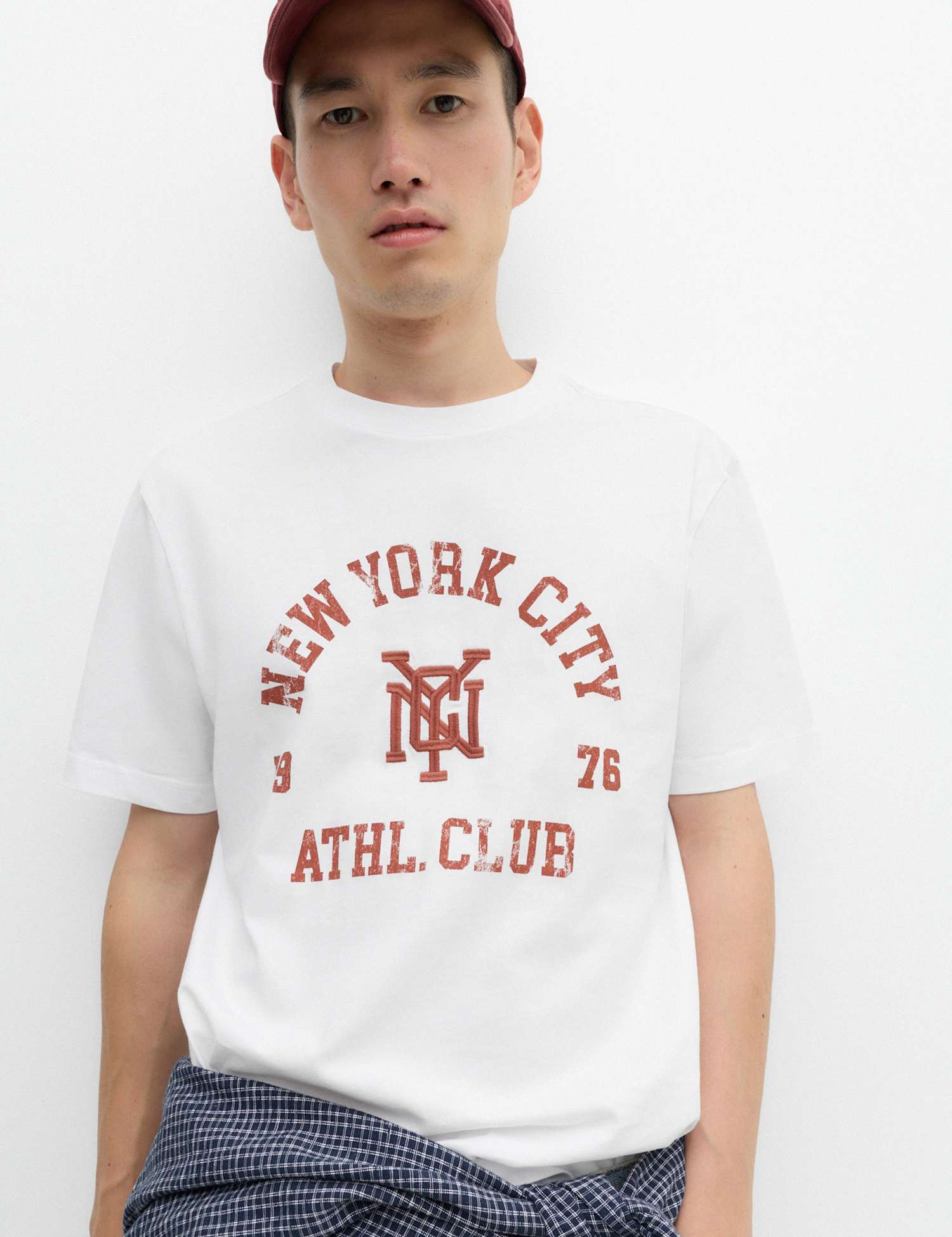 M&S Pure Cotton Graphic Short Sleeve T-Shirt White