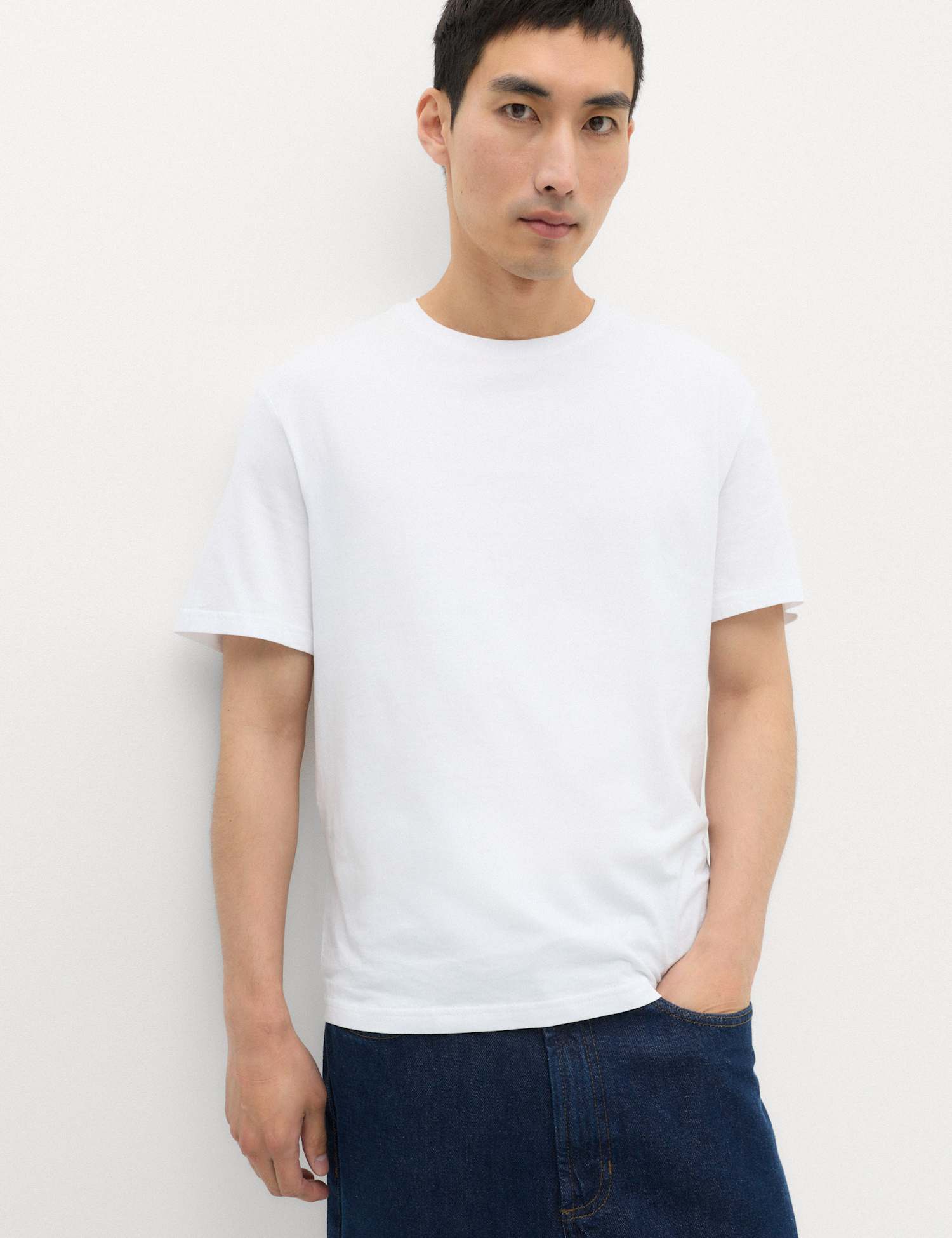 M&S Relaxed Fit Pure Cotton T shirt White