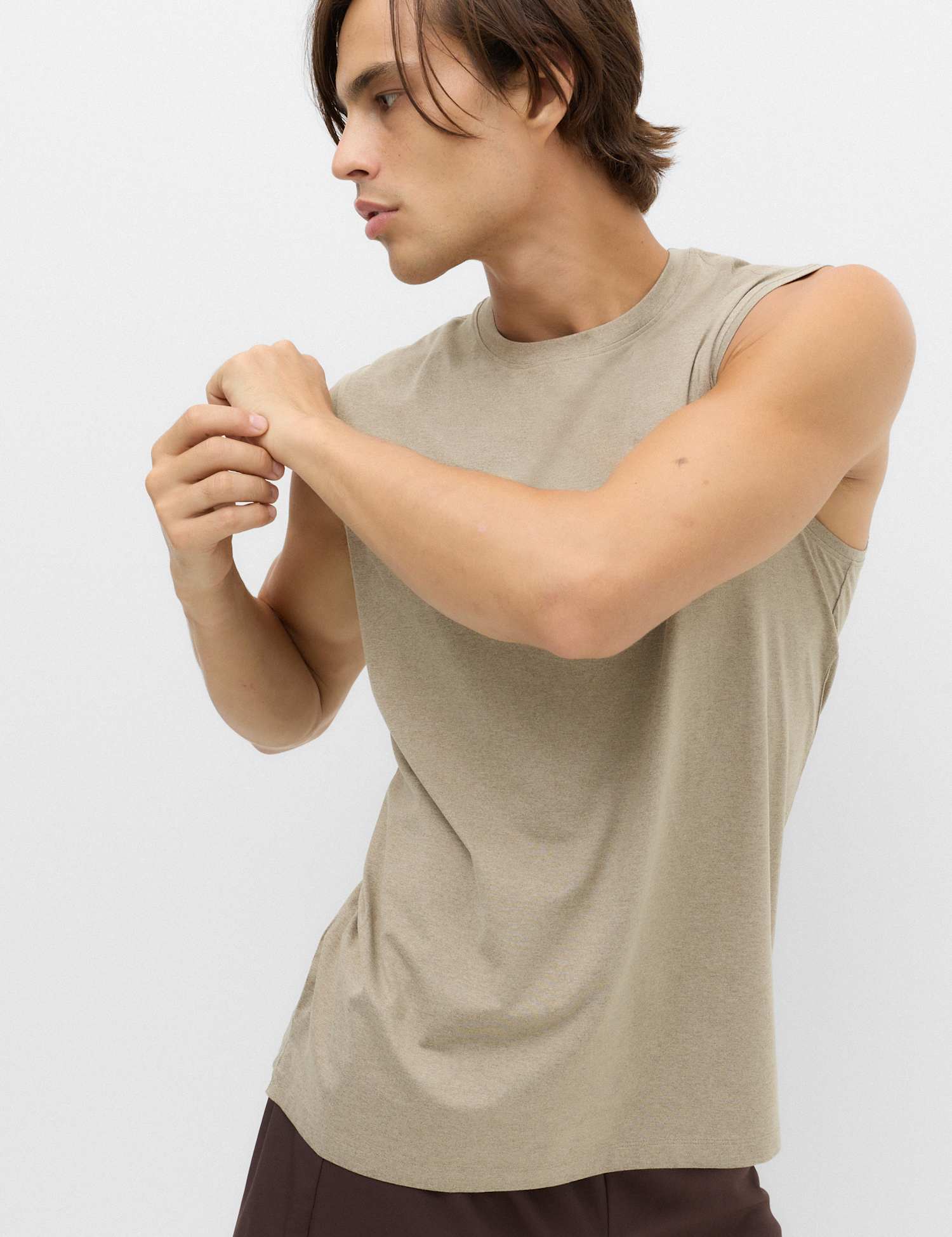 Goodmove Supersoft Athleisure Tank Top Mocha