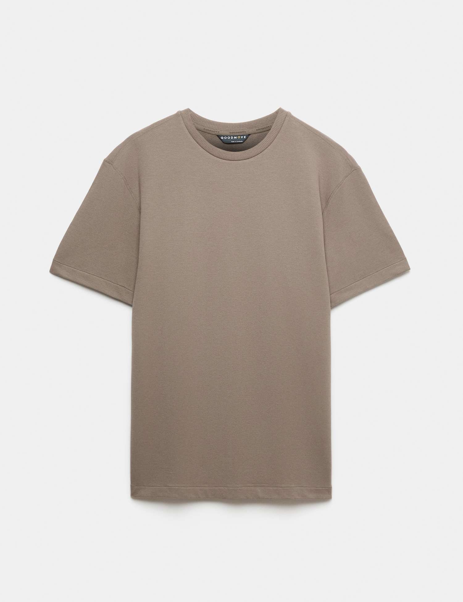 Goodmove Relaxed Soft Touch Cotton Blend T-Shirt Mocha
