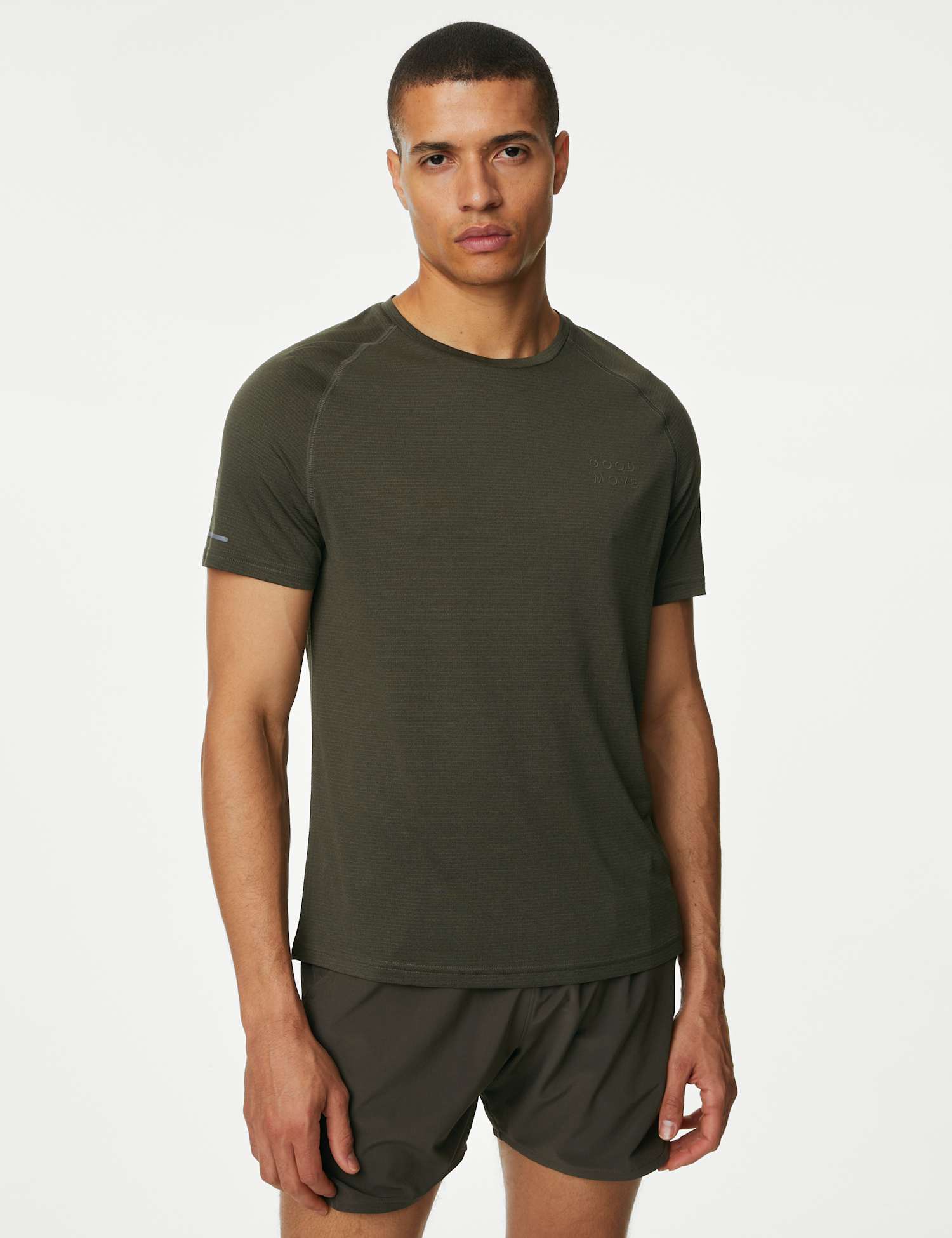 Goodmove Quick Dry Training T-Shirt Khaki