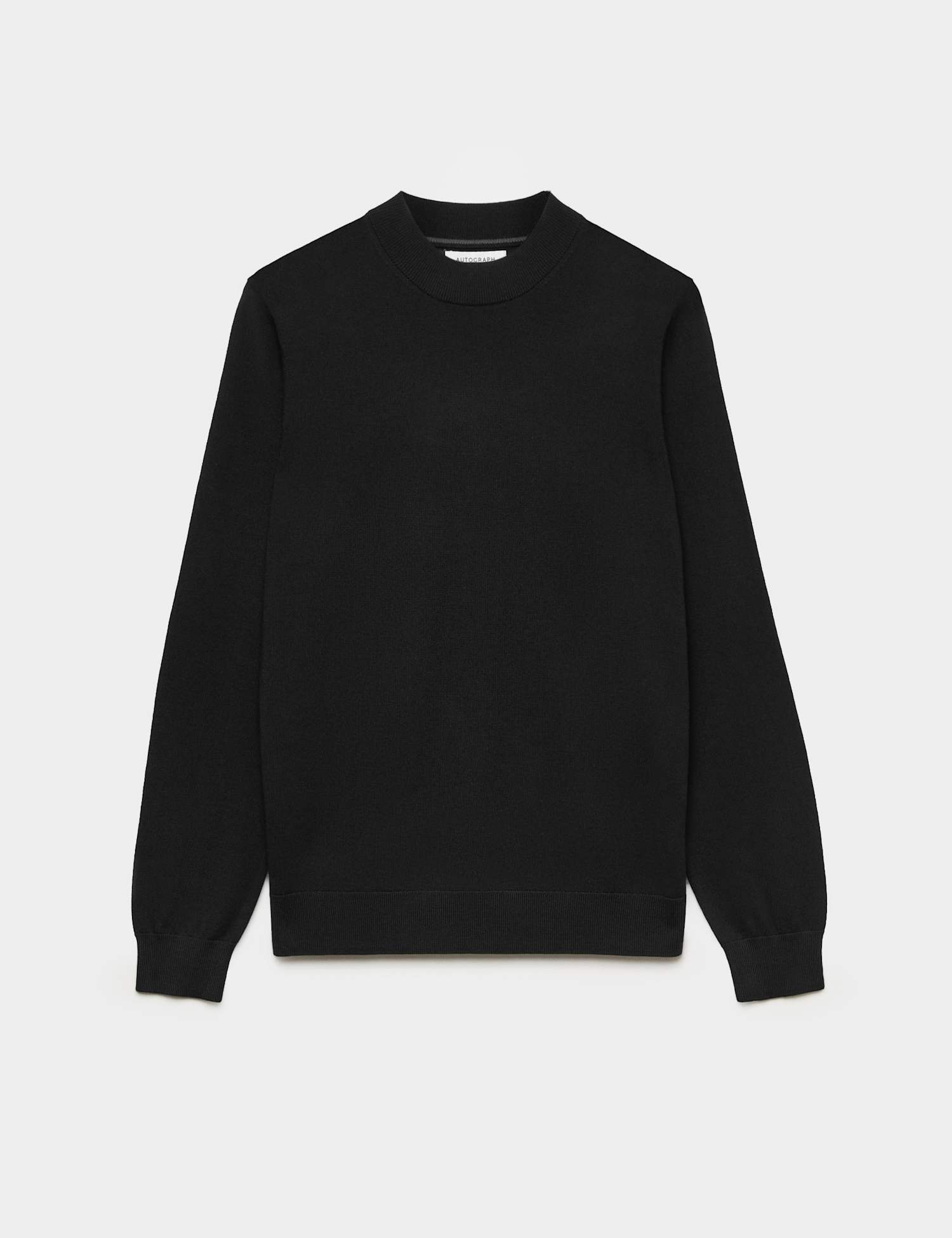Autograph Pure Extra Fine Merino Wool Performance Jumper Black