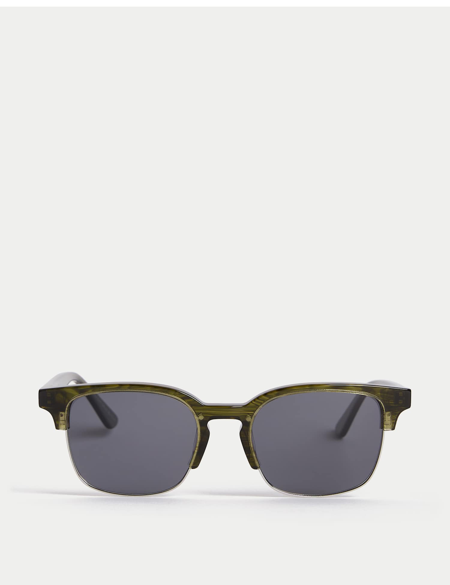 JAEGER Clubmaster Sunglasses Green Mix