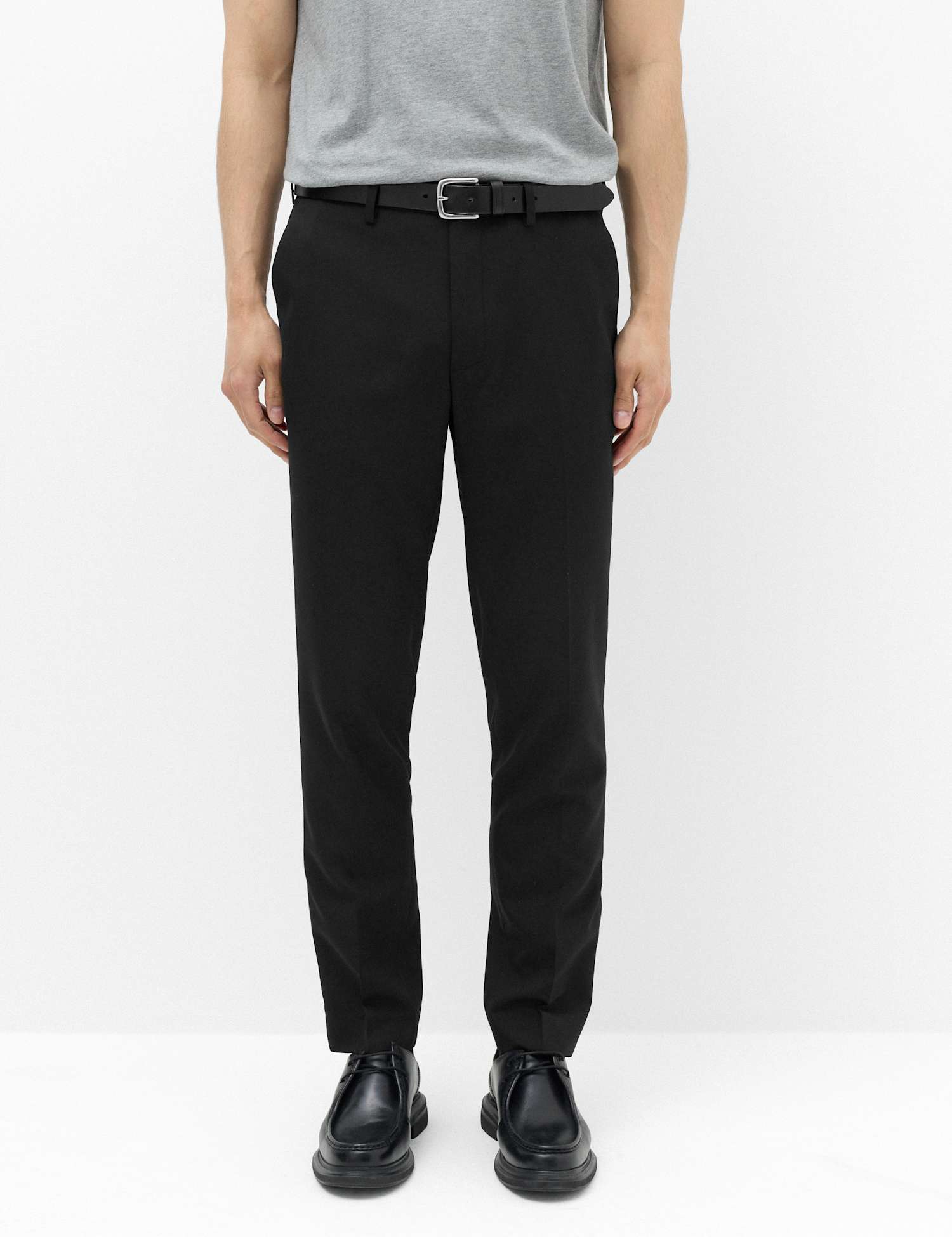 M&S Slim Fit Smart Trousers Black