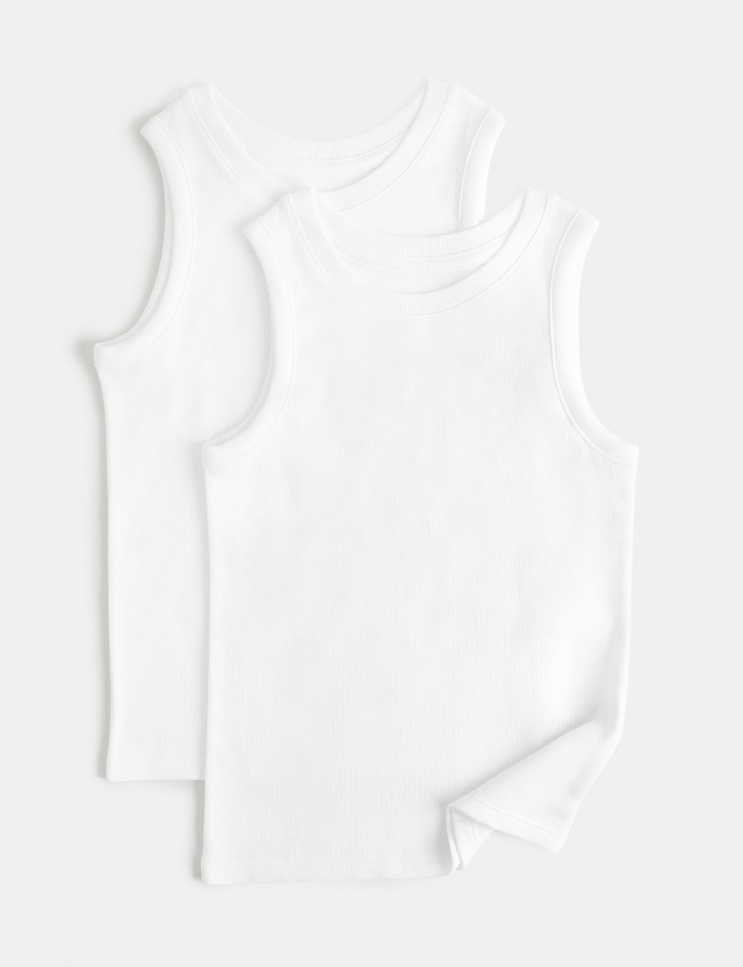 M&S 2 Pack Heatgen� Thermal Vests (2-14 Yrs) White