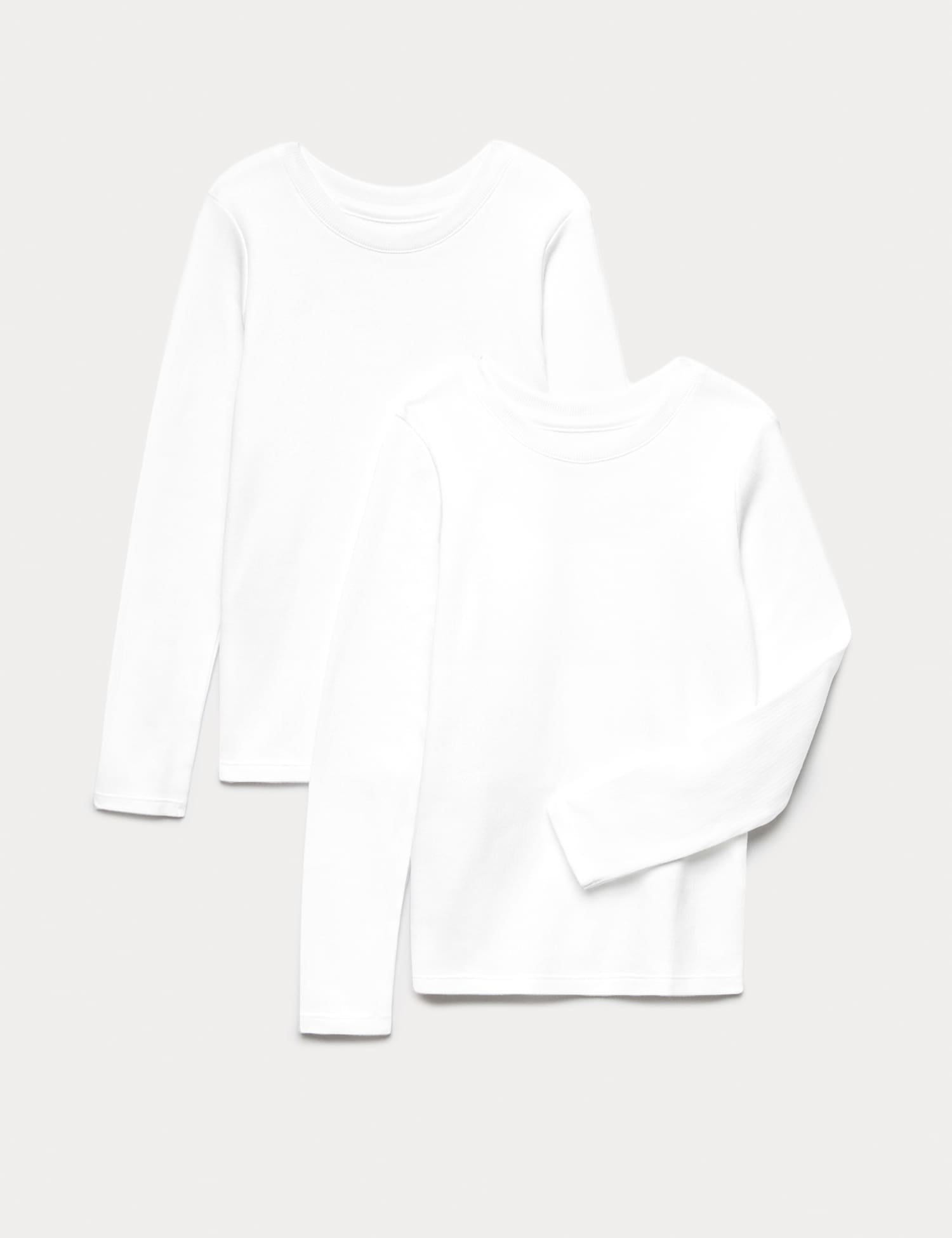 M&S 2 Pack Heatgen� Thermal Tops (2-14 Yrs) White