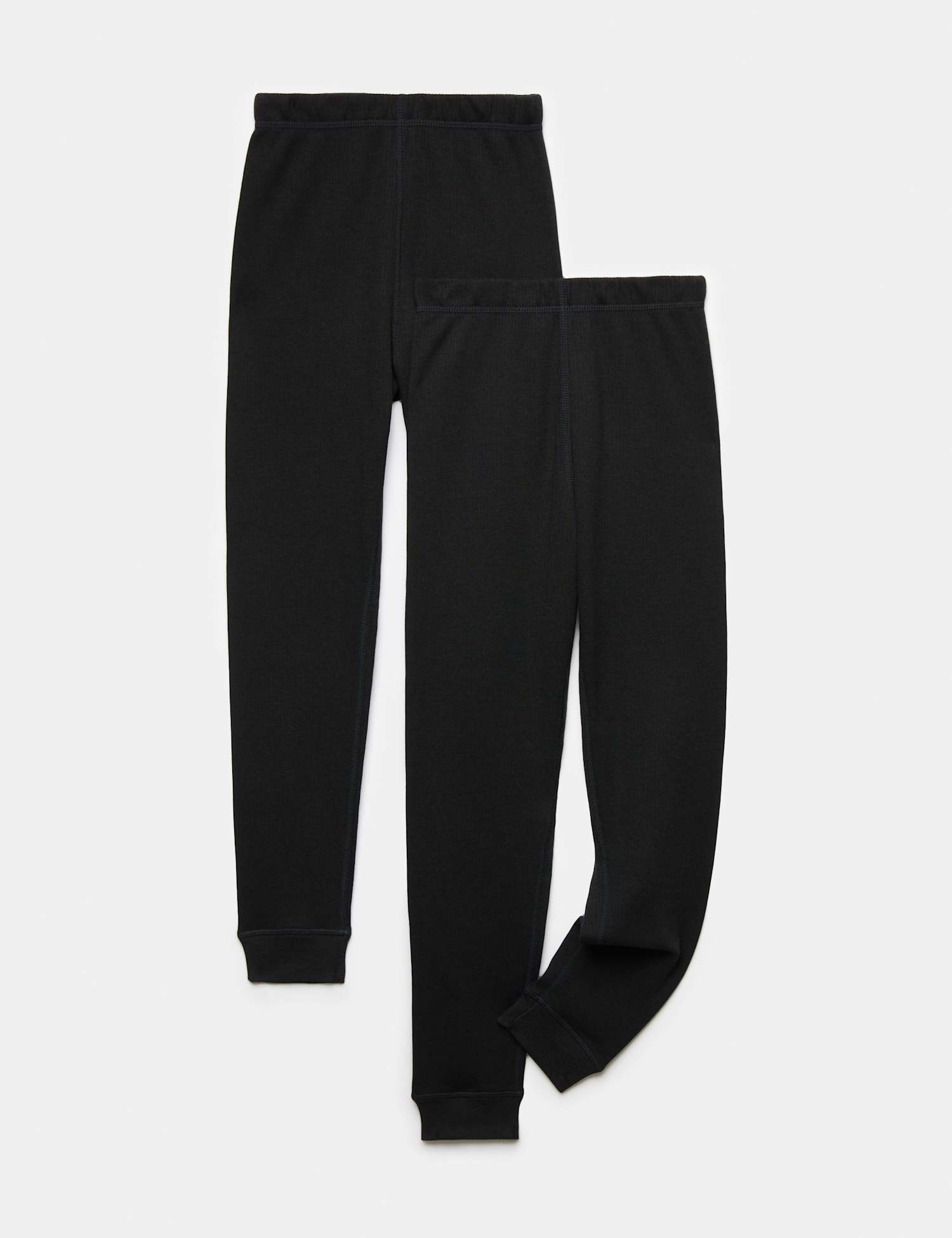 M&S 2 Pack Heatgen� Thermal Leggings (2-14 Yrs) Black