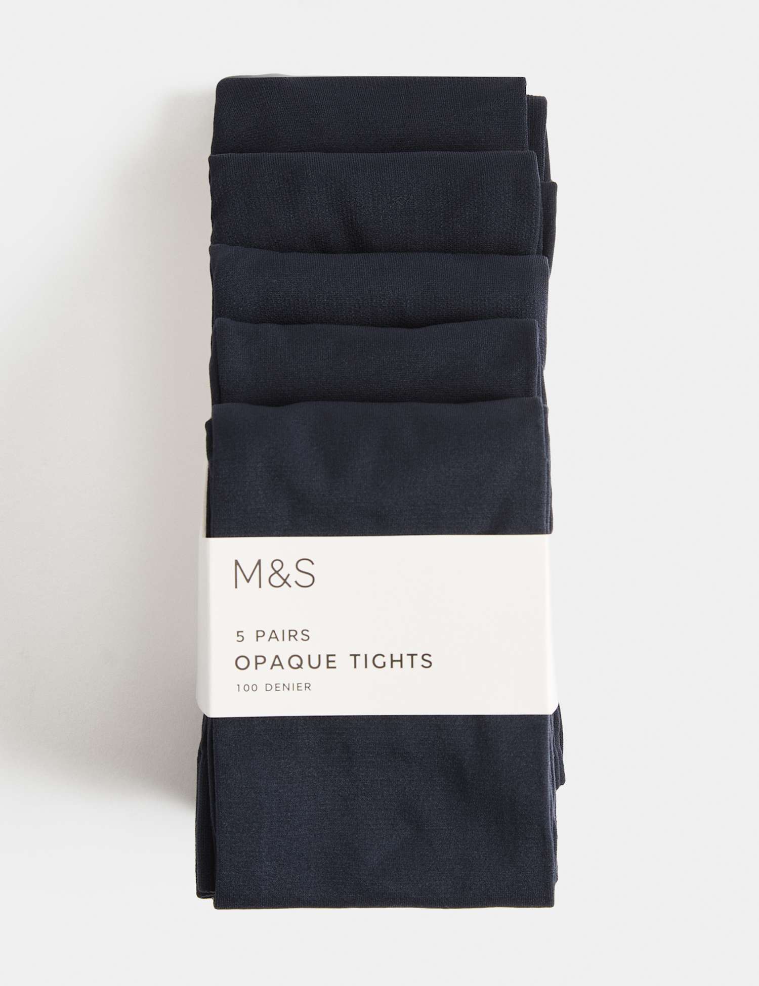 M&S 5 Pack 100 Denier Tights Navy