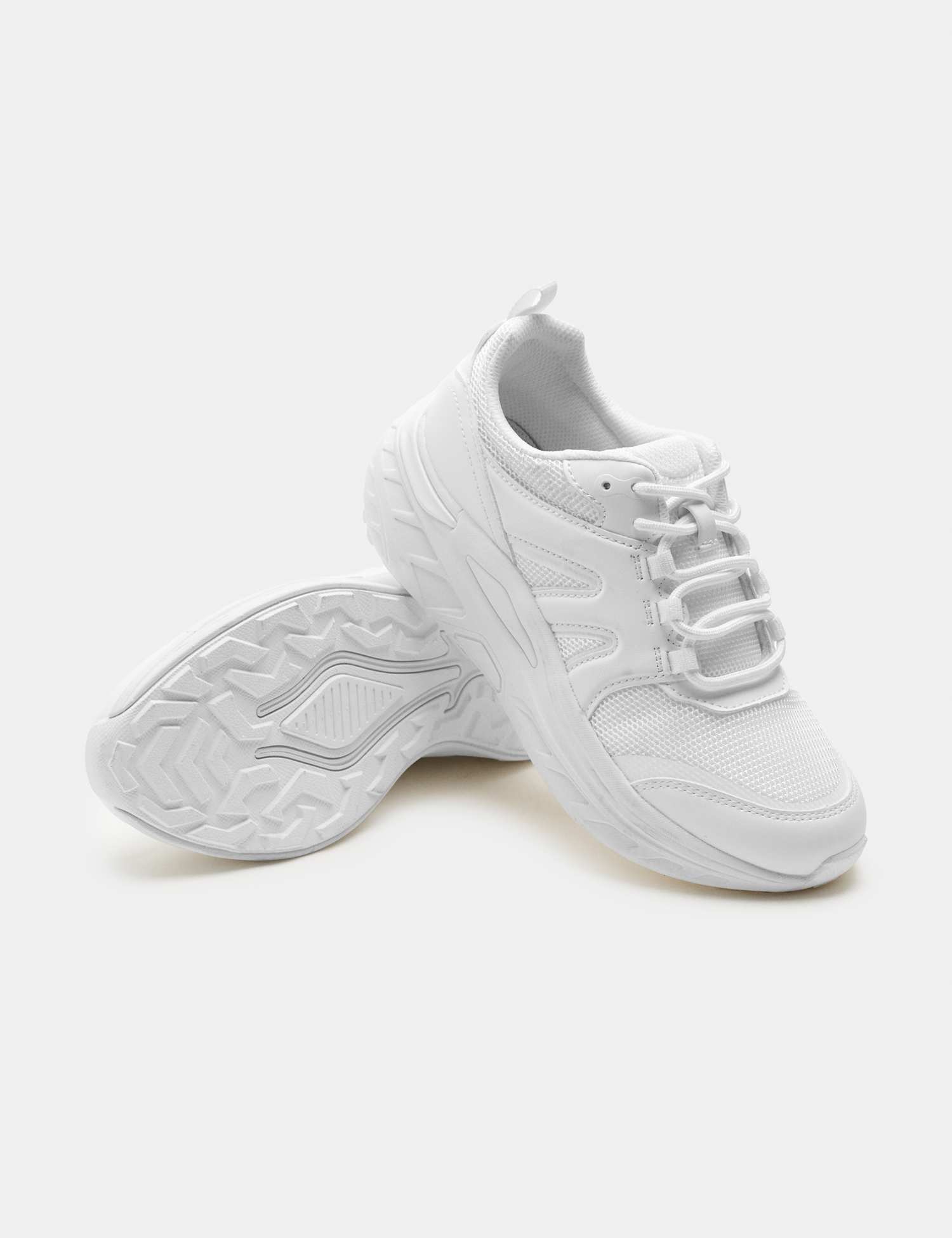 M&S Kids' Freshfeet� Trainers (1 Large - 7 Large) White