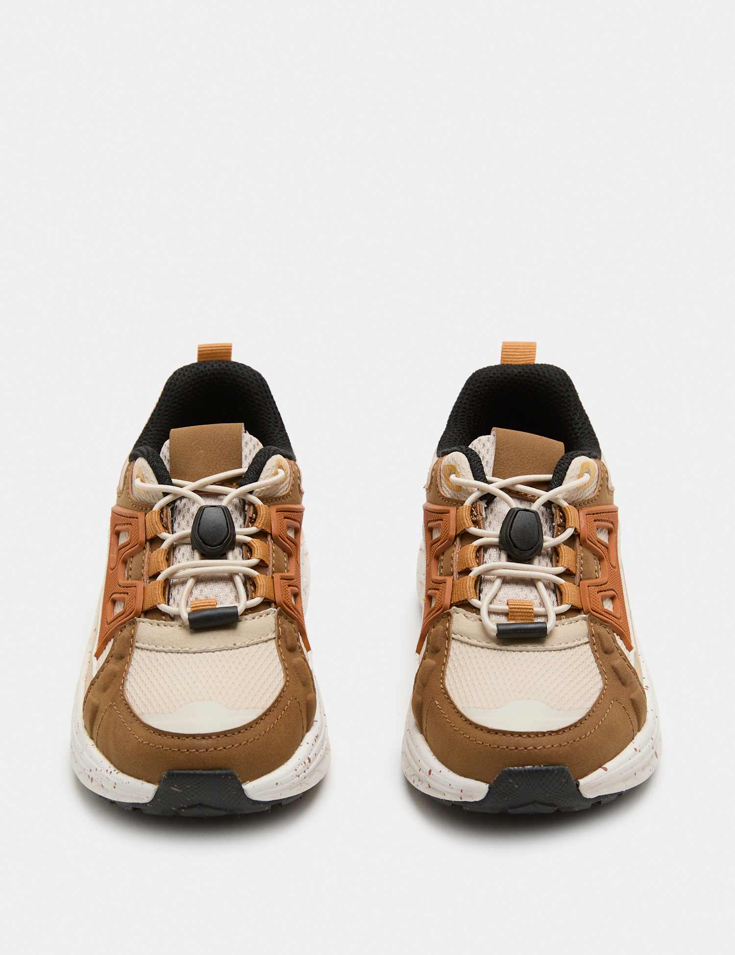 M&S Kids' Freshfeet� Toggle Trainers (4 Small - 2 Large) Cream Mix