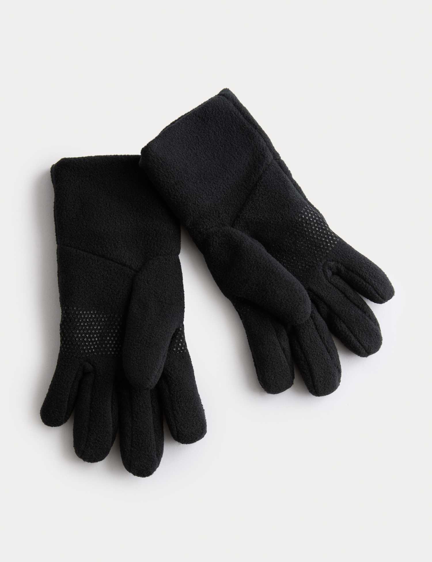 M&S Kids' Fleece Gloves (3-13 Yrs) Black
