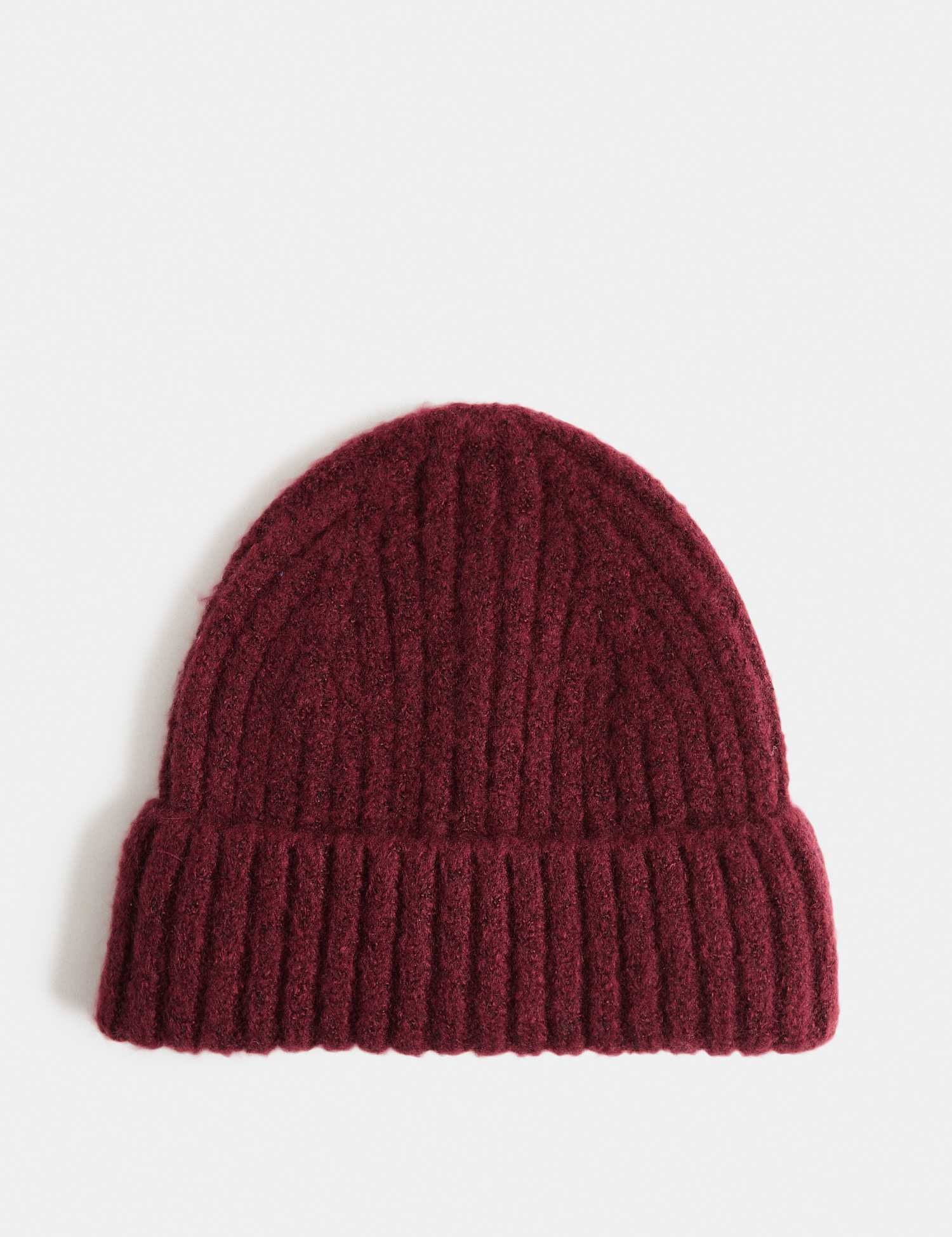 M&S Kids Beanie Hat Burgundy