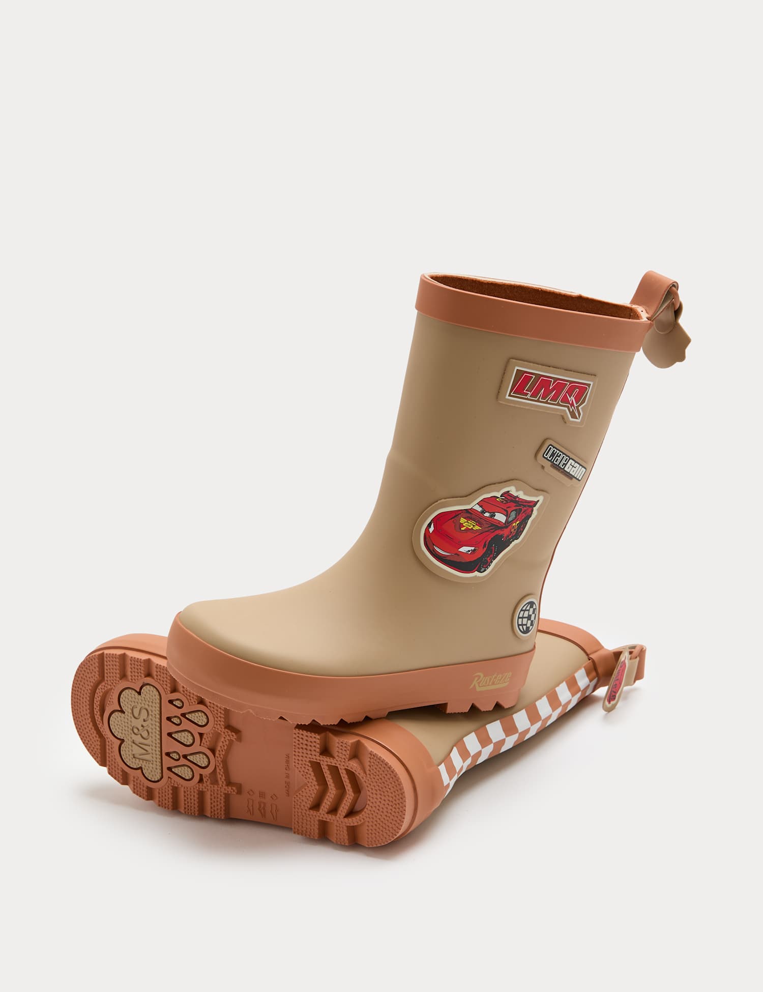 M&S Kids' Disney Cars� Wellies (4 Small - 2 Large) Brown Mix