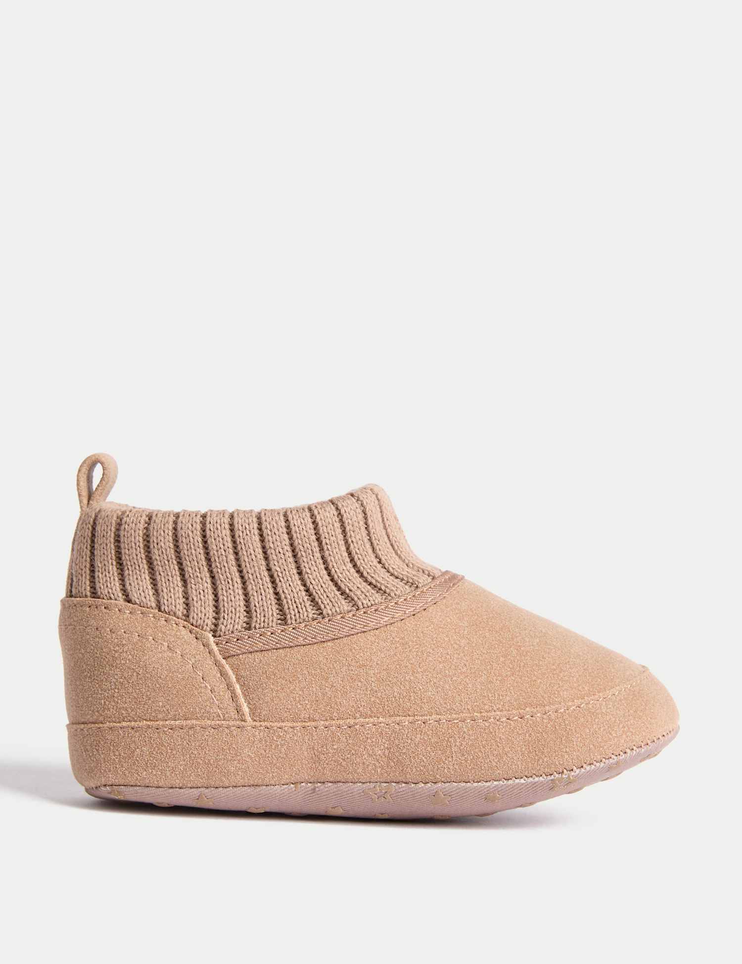 M&S Baby Pram Shoes (0-18 Mths) Tan