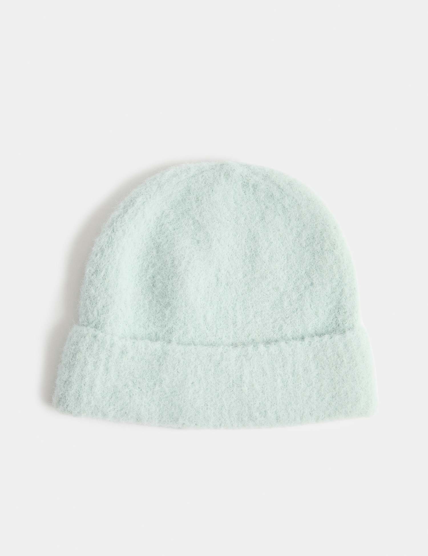 M&S Baby Ribbed Beanie Hat (0-3 Yrs) Blue