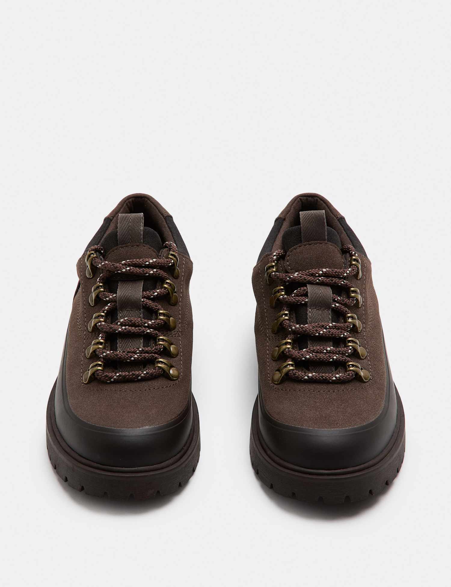 M&S Kids' Chunky Hiker Shoes (10 Small - 7 Large) Brown Mix