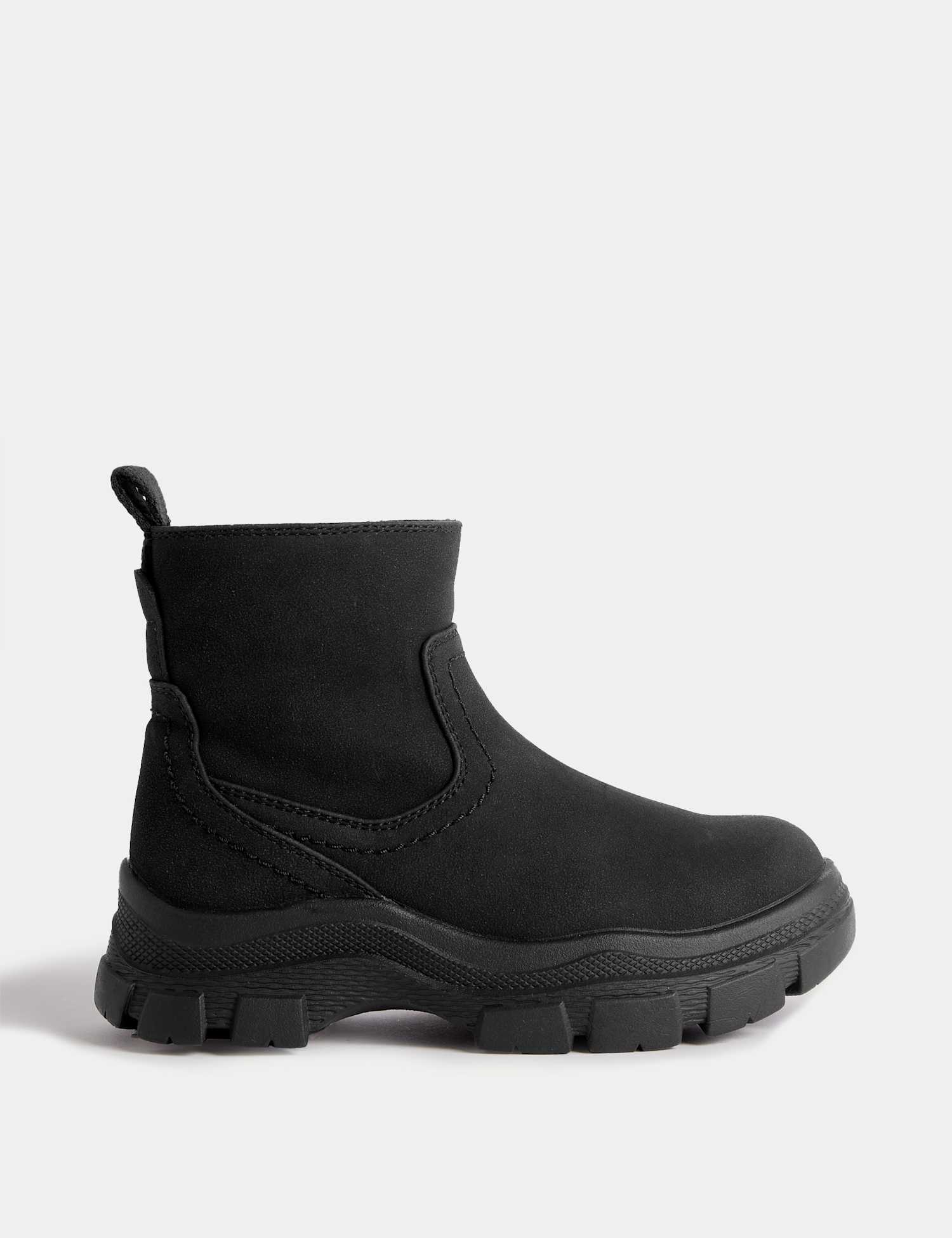 M&S Kids' Freshfeet� Chelsea Boots (4 Small - 7 Large) Black
