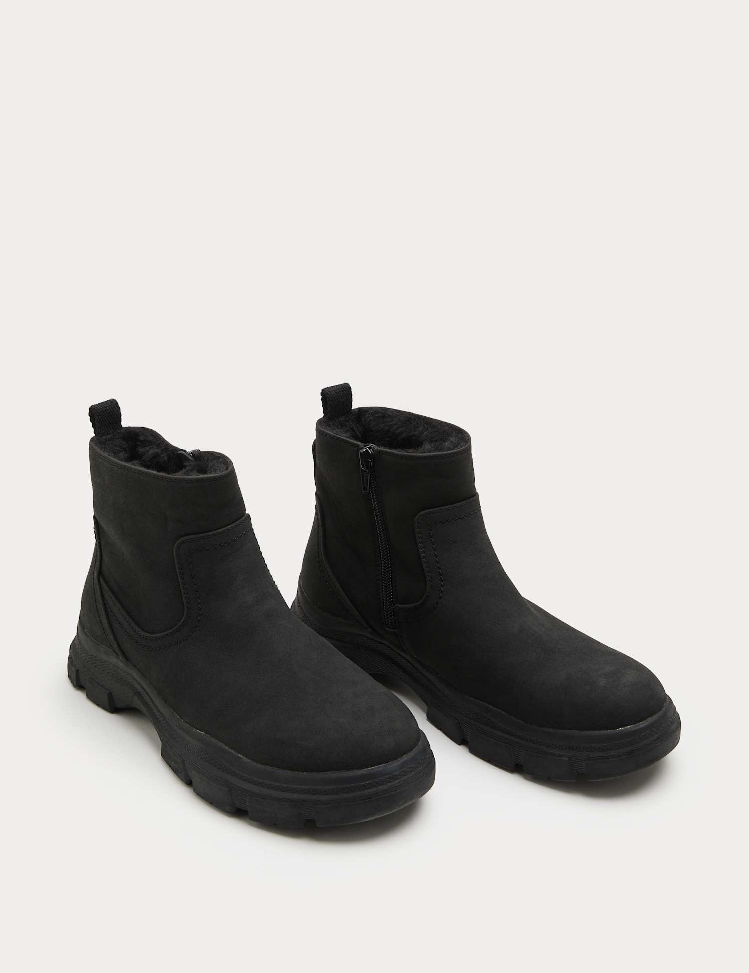 M&S Kids Chunky Chelsea Boots (4 Small - 7 Large) Black