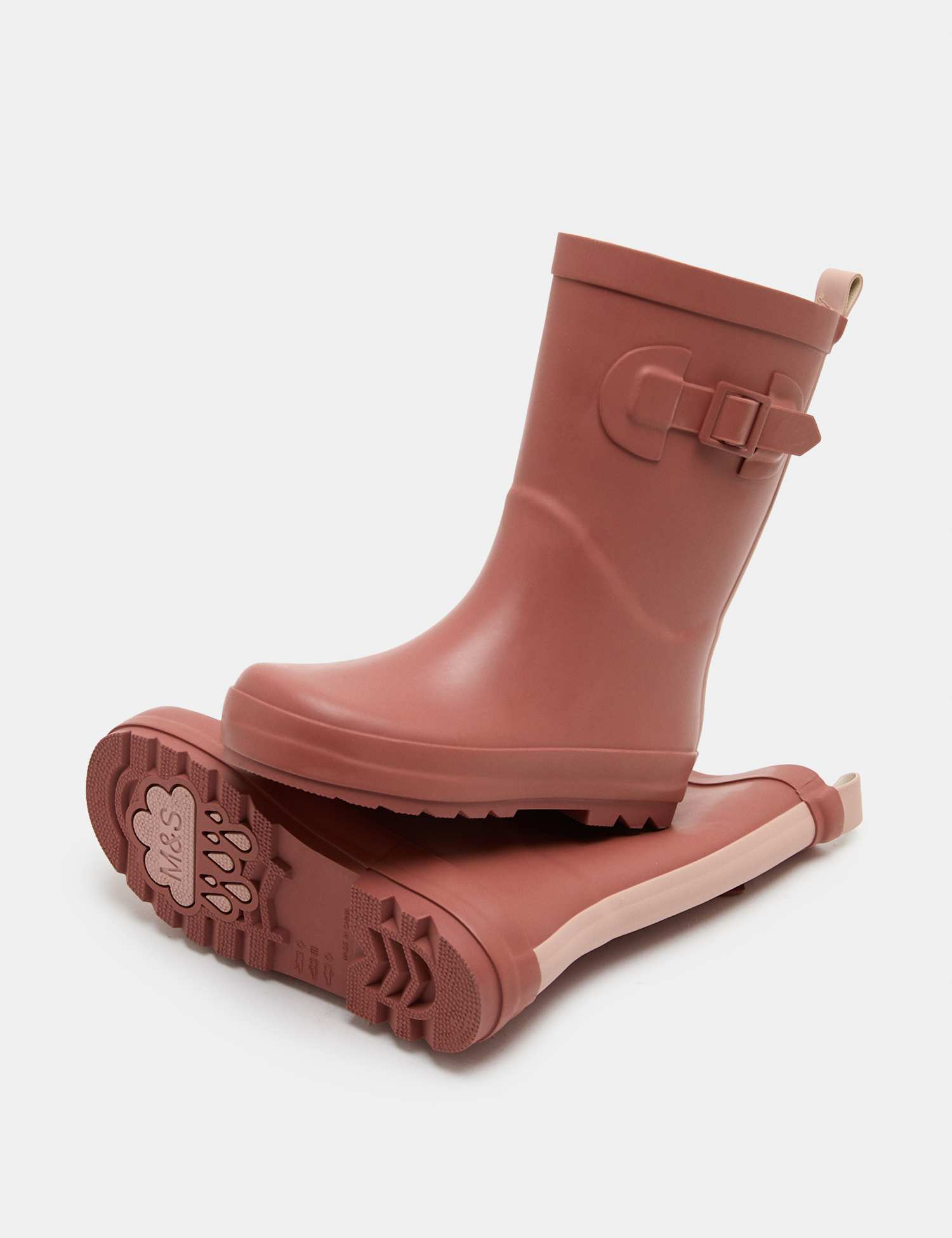 M&S Kids Wellies (4 Small - 6 Large) Burnt Sienna