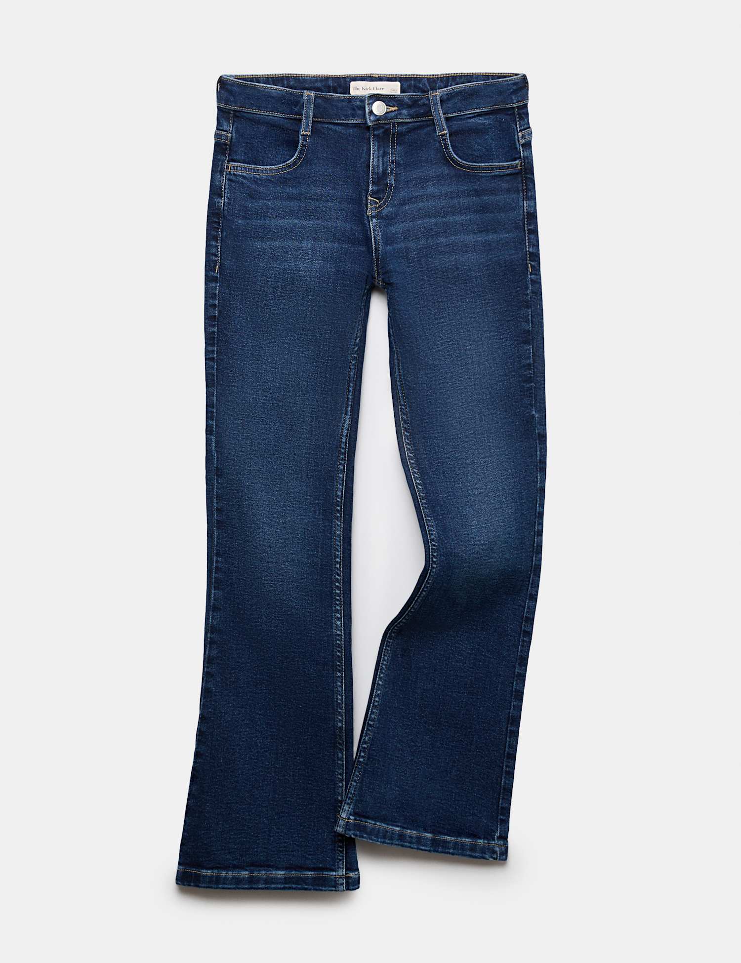 M&S Denim Kickflare Jeans (6-16 Yrs) Dark Blue Denim